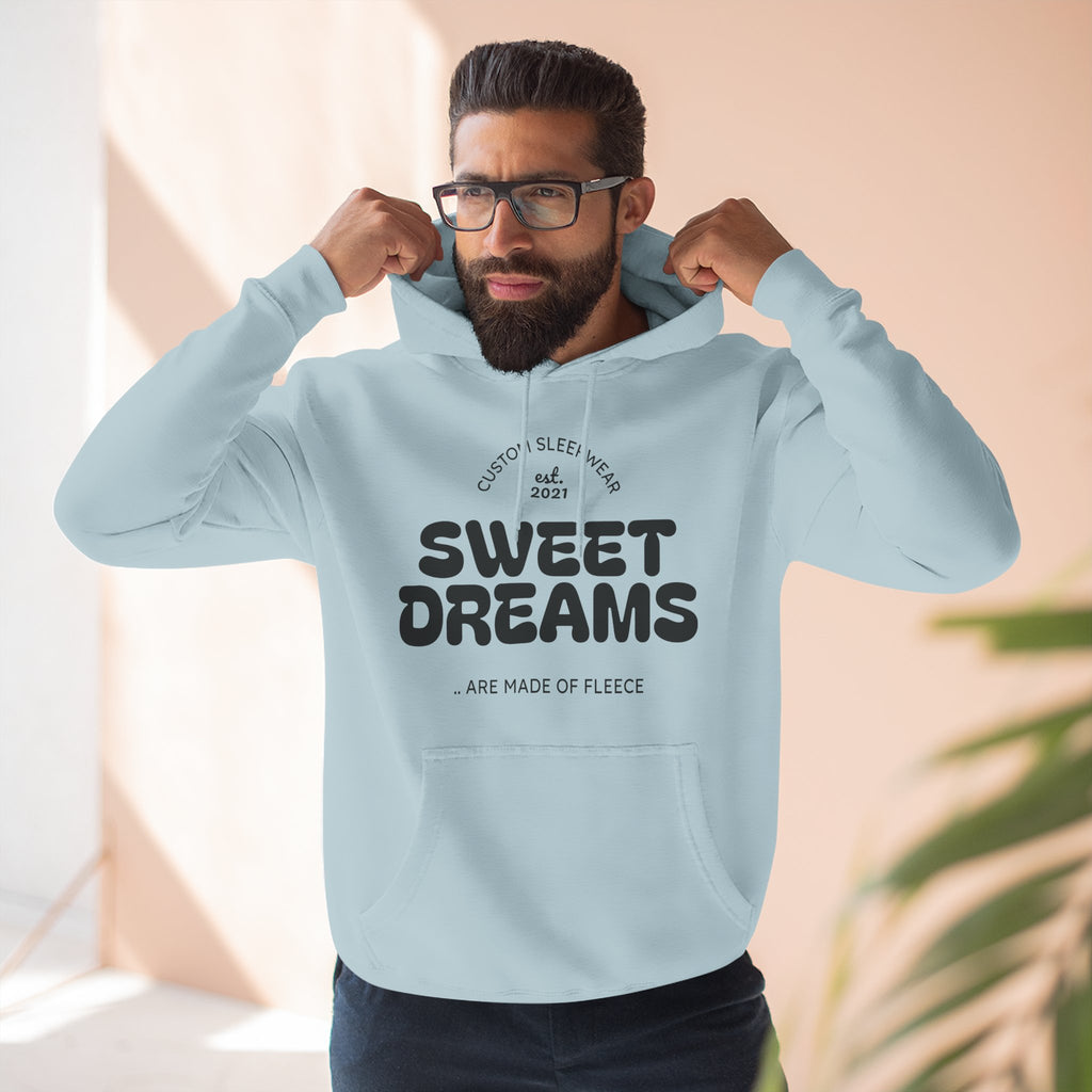 Sweet Dreams Hoodie — Cozy Fleece Pullover with Retro Script