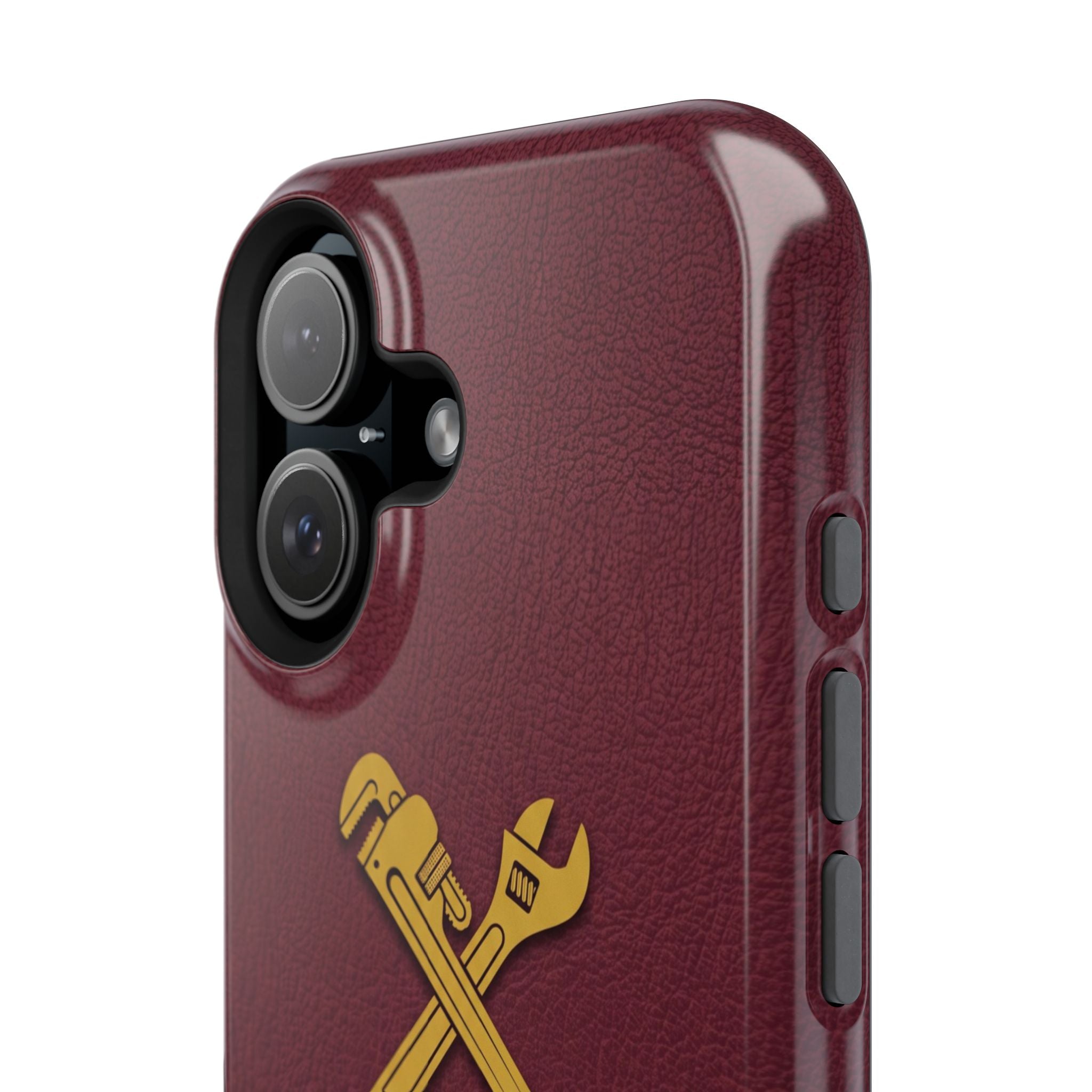 Plumb. Proud. Phone Case — Crossed Wrenches Wireless Charging Cover