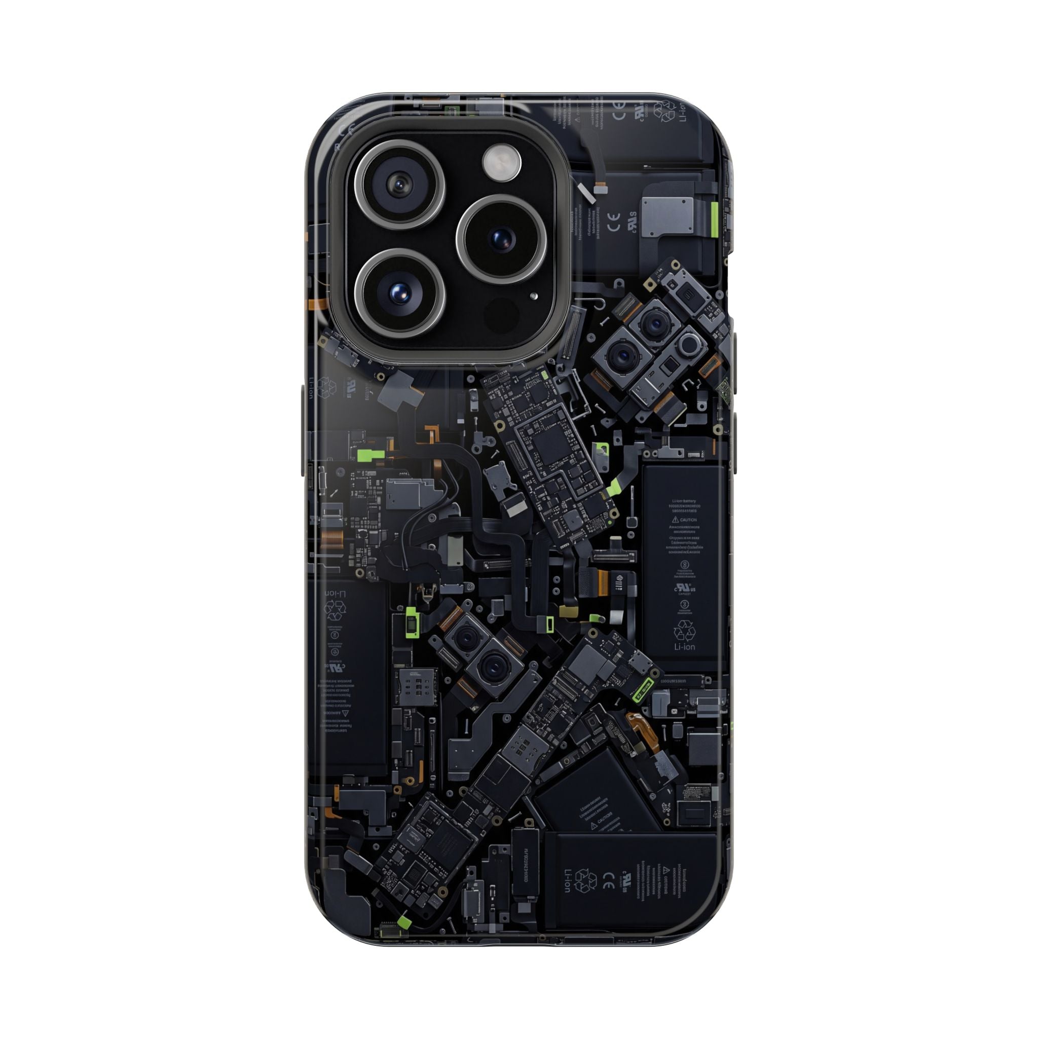 Circuit Core Phone Case — Motherboard Print Wireless Charging Cover
