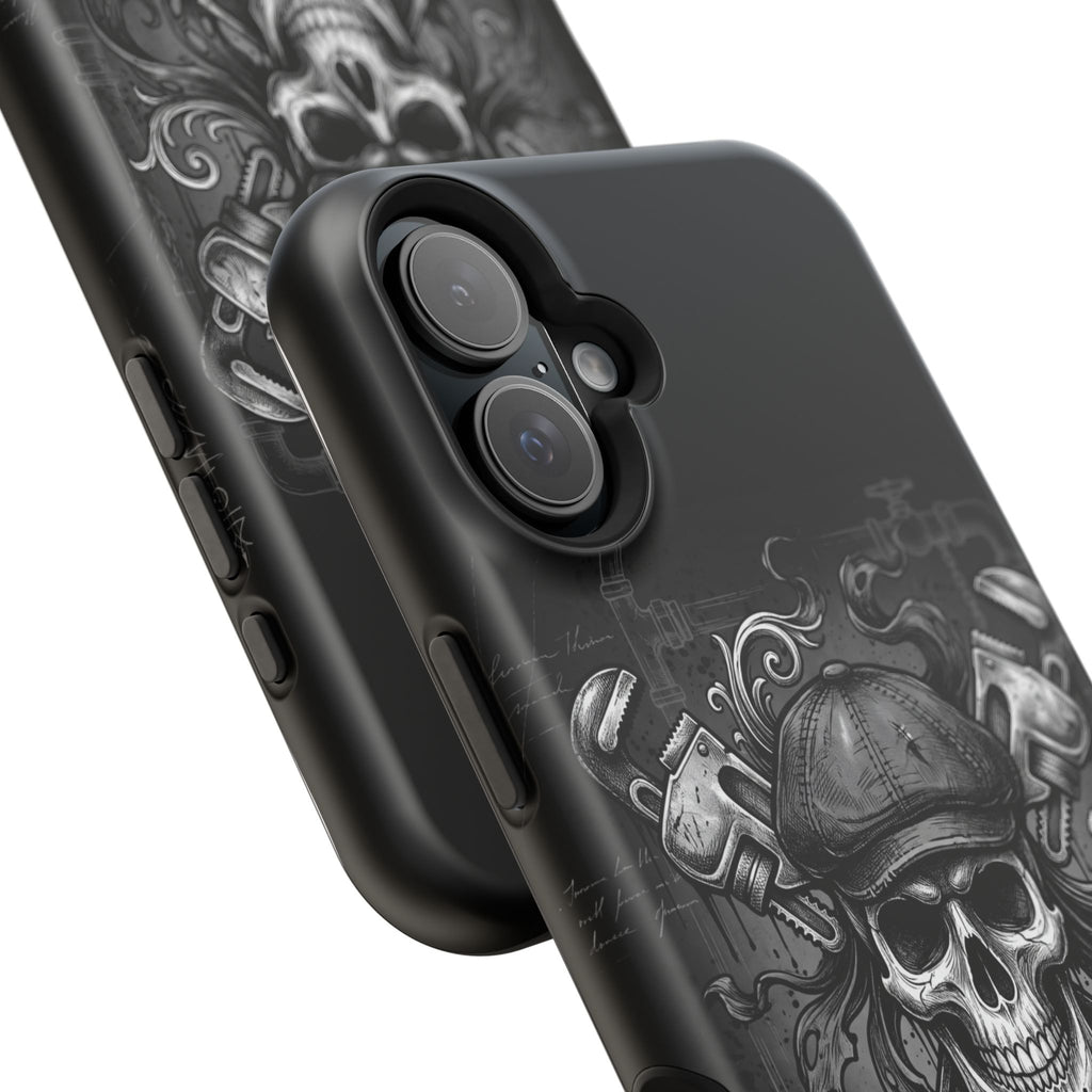 Skull & Wrenches Plumber Phone Case — Wireless Charging Cover