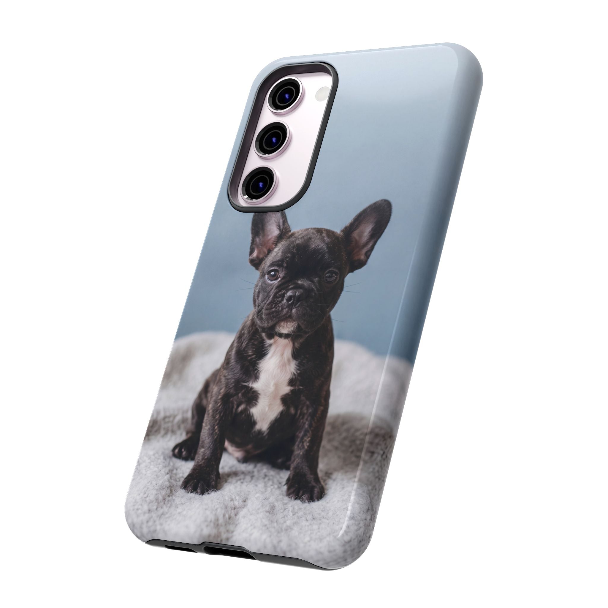 French Bulldog Puppy Phone Case | Adorable Brindle Frenchie Portrait | Samsung & iPhone