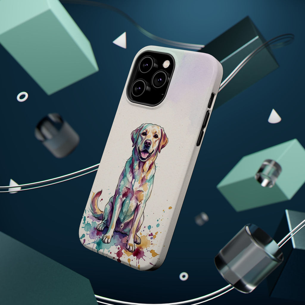 Watercolor Labrador Phone Case — Tough Magnetic Case with Wireless Charging