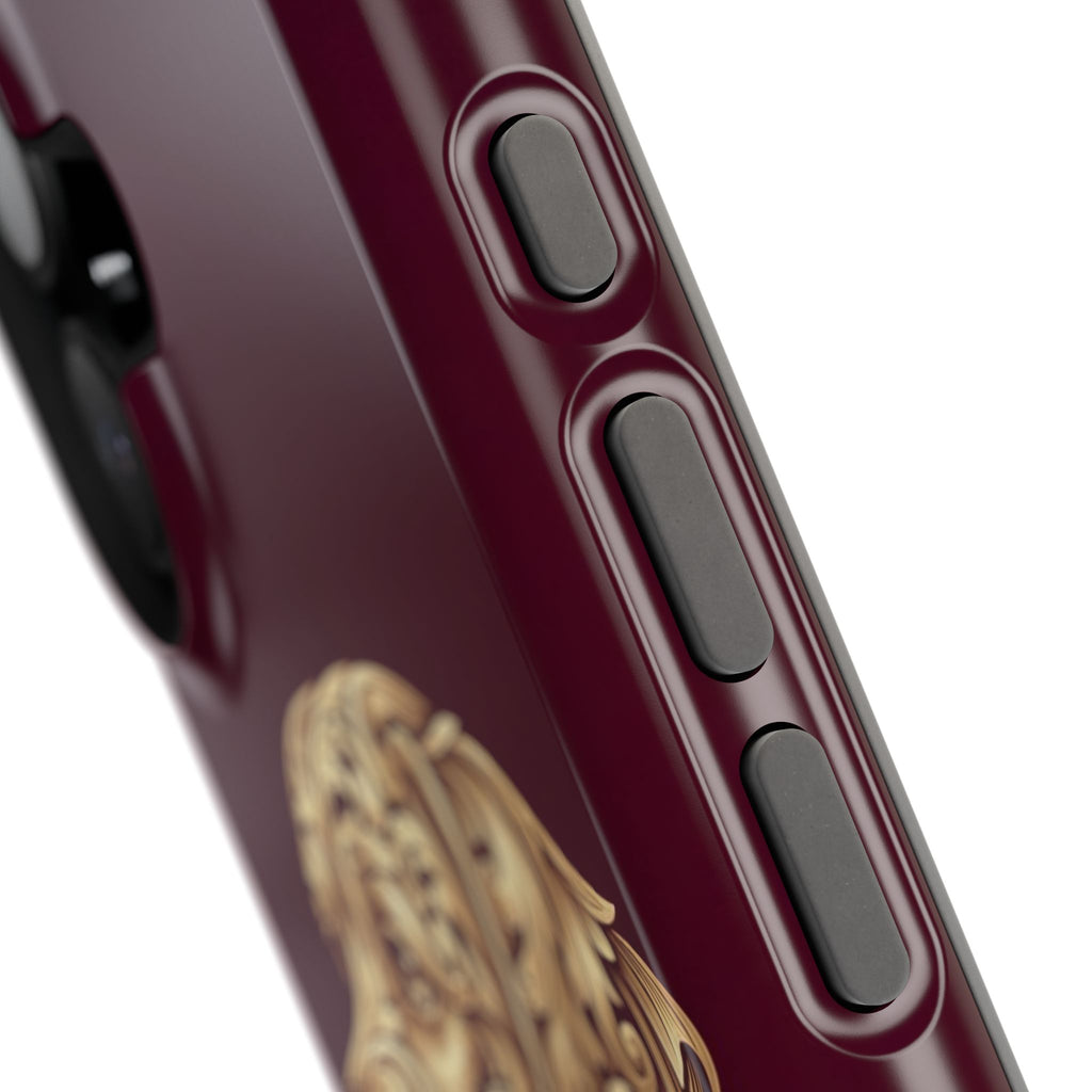 Personalized Gold Filigree Labrador Phone Case — Tough Magnetic Case with Wireless Charging