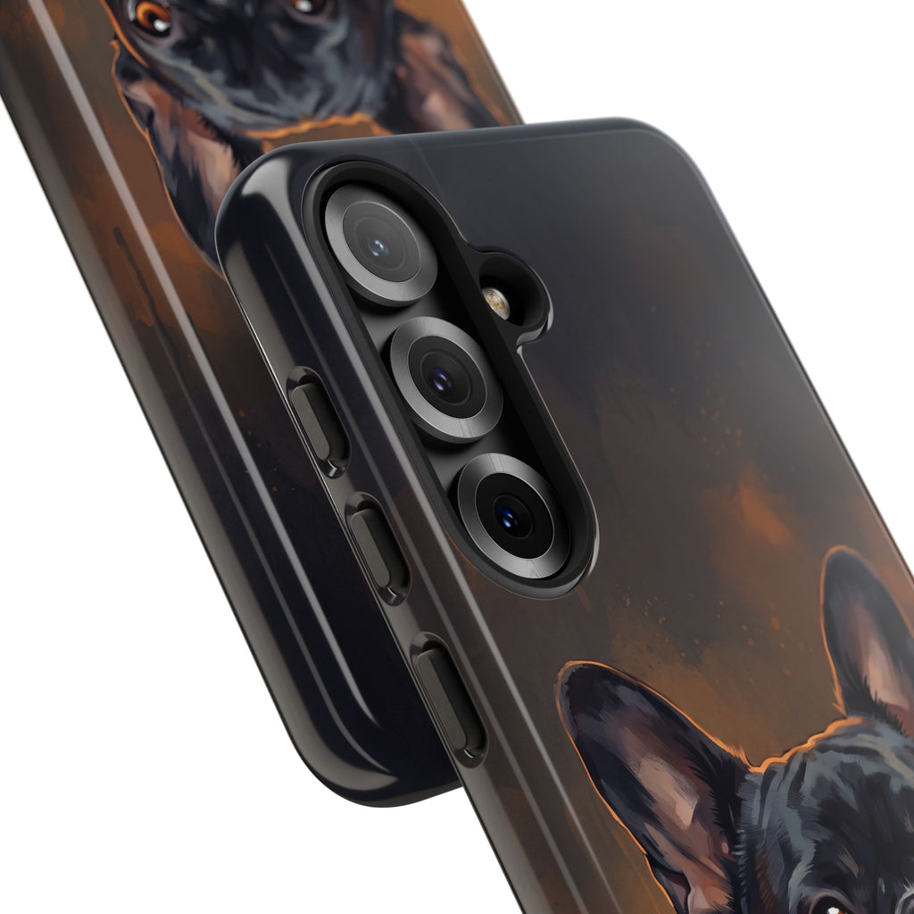 Moody French Bulldog Portrait Phone Case | Dramatic Studio Photography Style | iPhone & Samsung