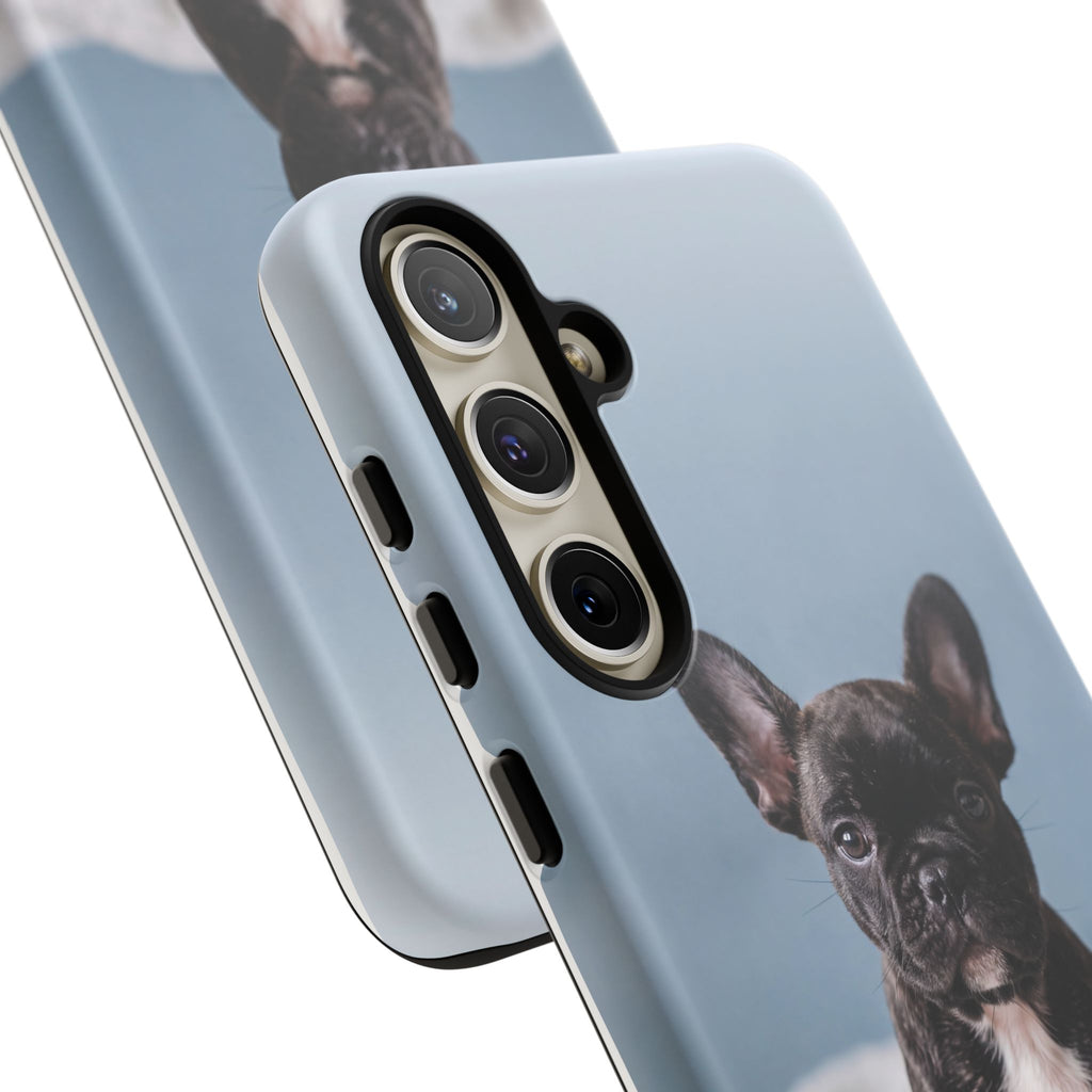 French Bulldog Puppy Phone Case | Adorable Brindle Frenchie Portrait | Samsung & iPhone