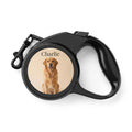 Personalized Golden Retriever Retractable Dog Leash | Custom Name & Photo Pet Leash