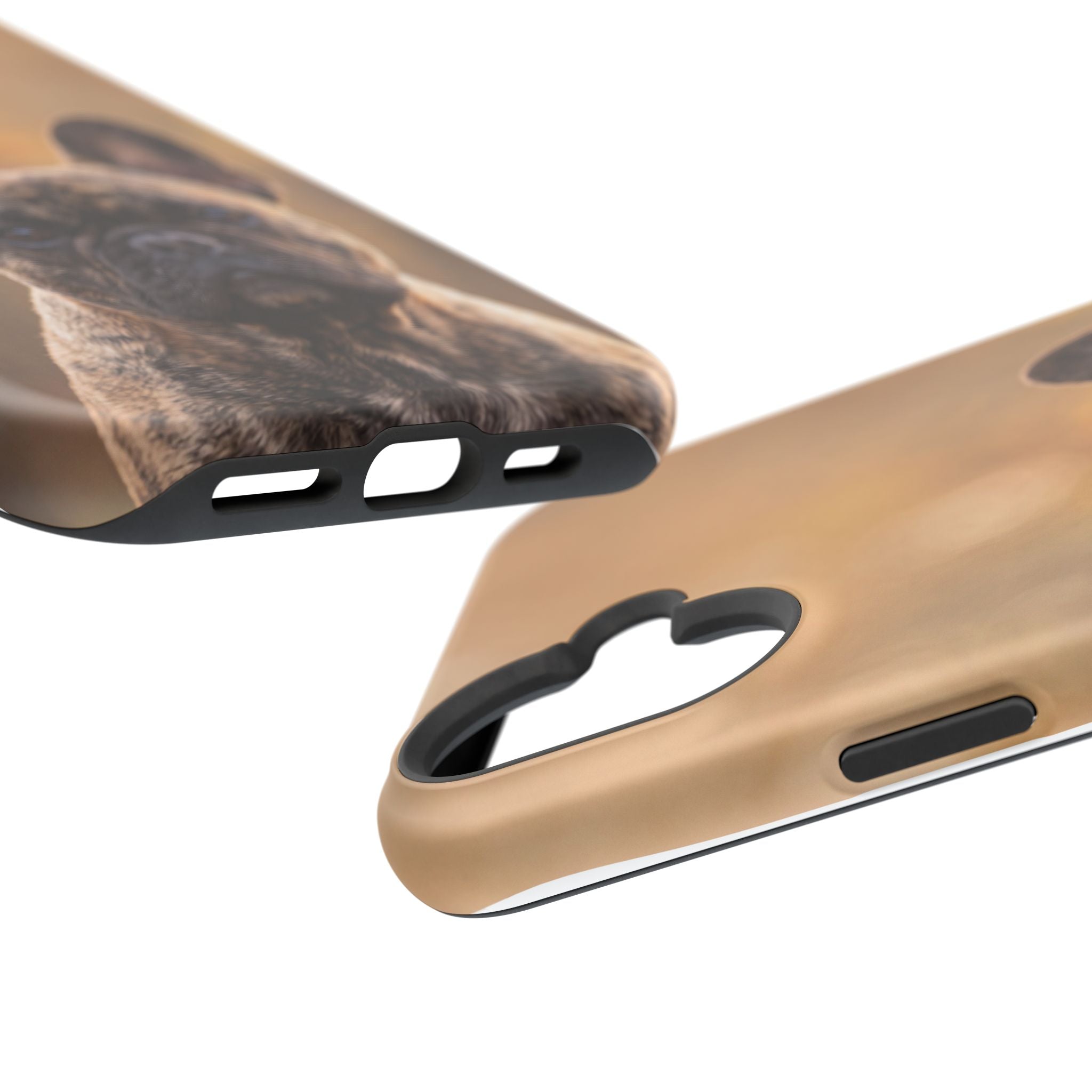 Brindle French Bulldog Phone Case — Impact-Resistant Wireless Charging Cover