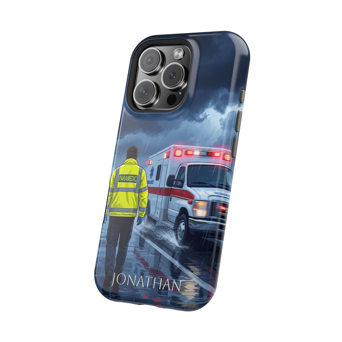 Personalized EMS Storm Phone Case — Wireless Charging Cover