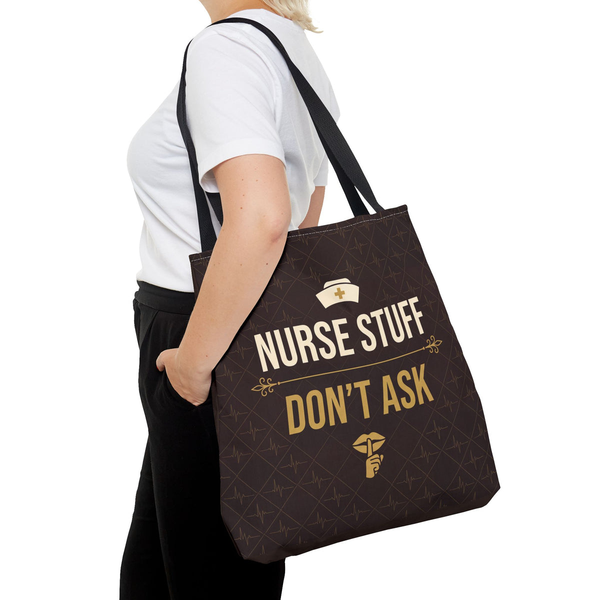 Nurse Stuff Don't Ask Tote | Funny Nurse Gift Tote Bag | Nurse Humour Appreciation Gift | Premium Polyester Carry-All