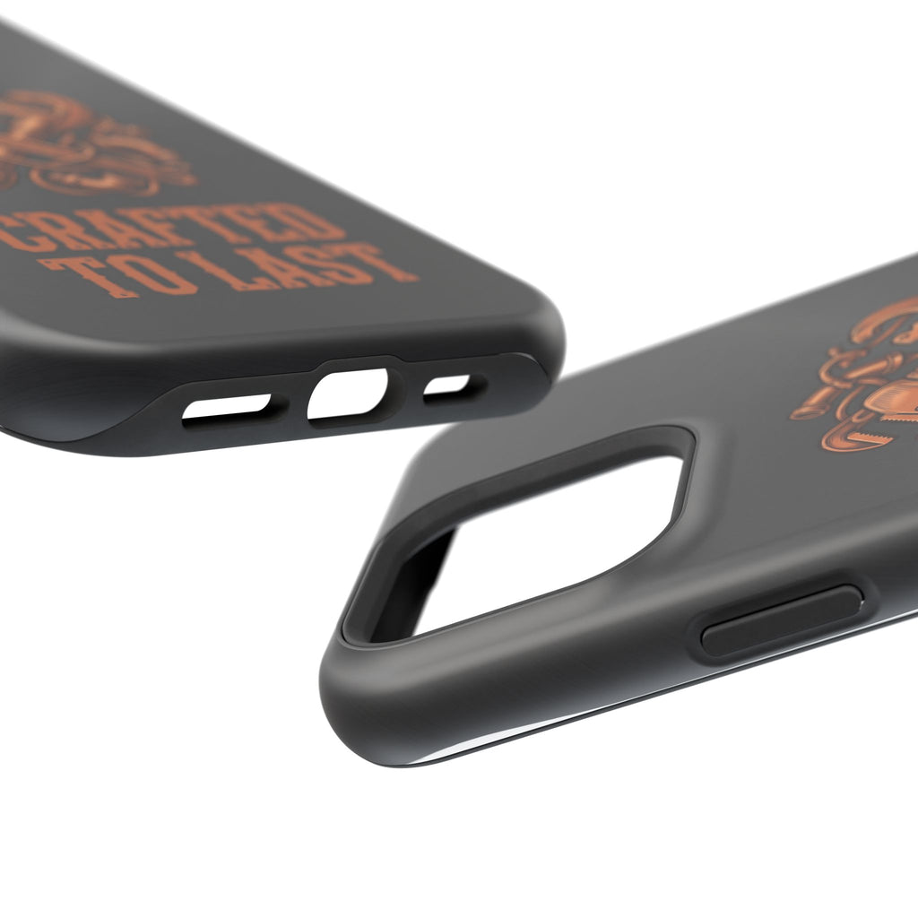 Crafted to Last Phone Case — Crossed Wrenches Wireless Charging Cover