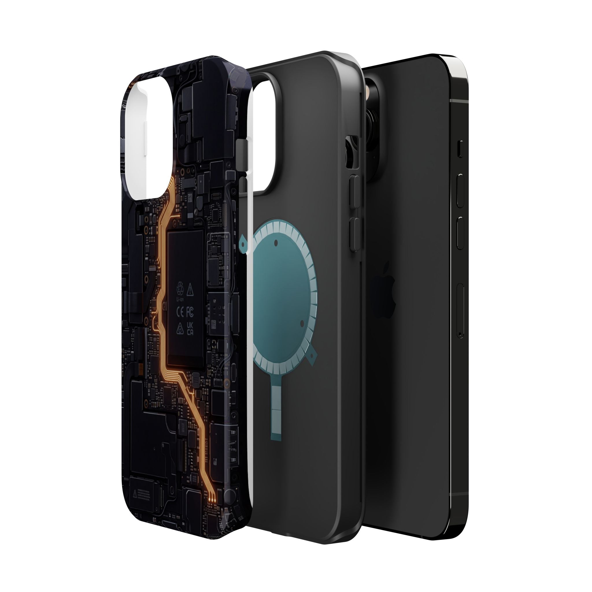 Electrician Circuit Bolt Phone Case — Impact-Resistant Wireless Charging Cover