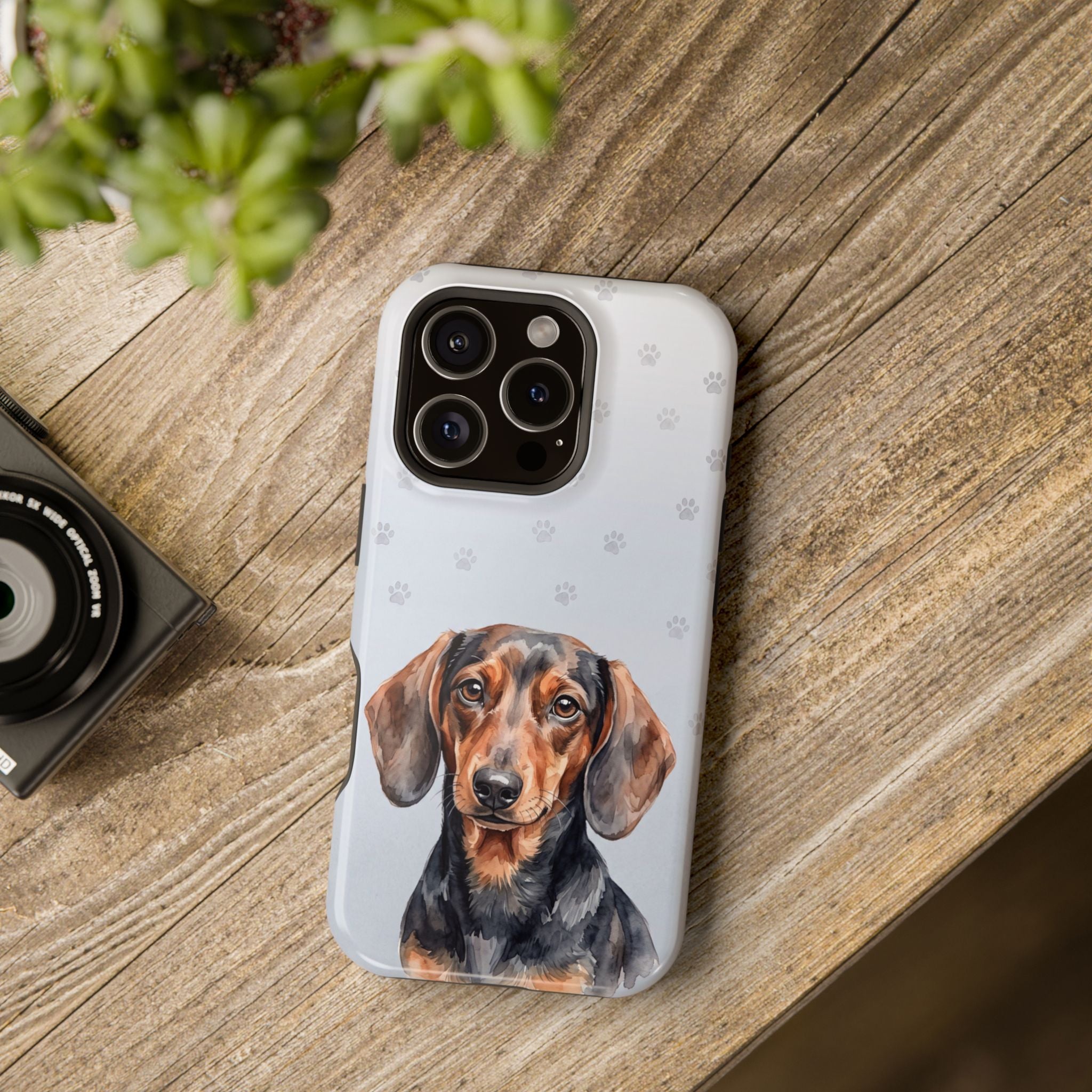 Dachshund Phone Case — Impact-Resistant Wireless Charging Cover