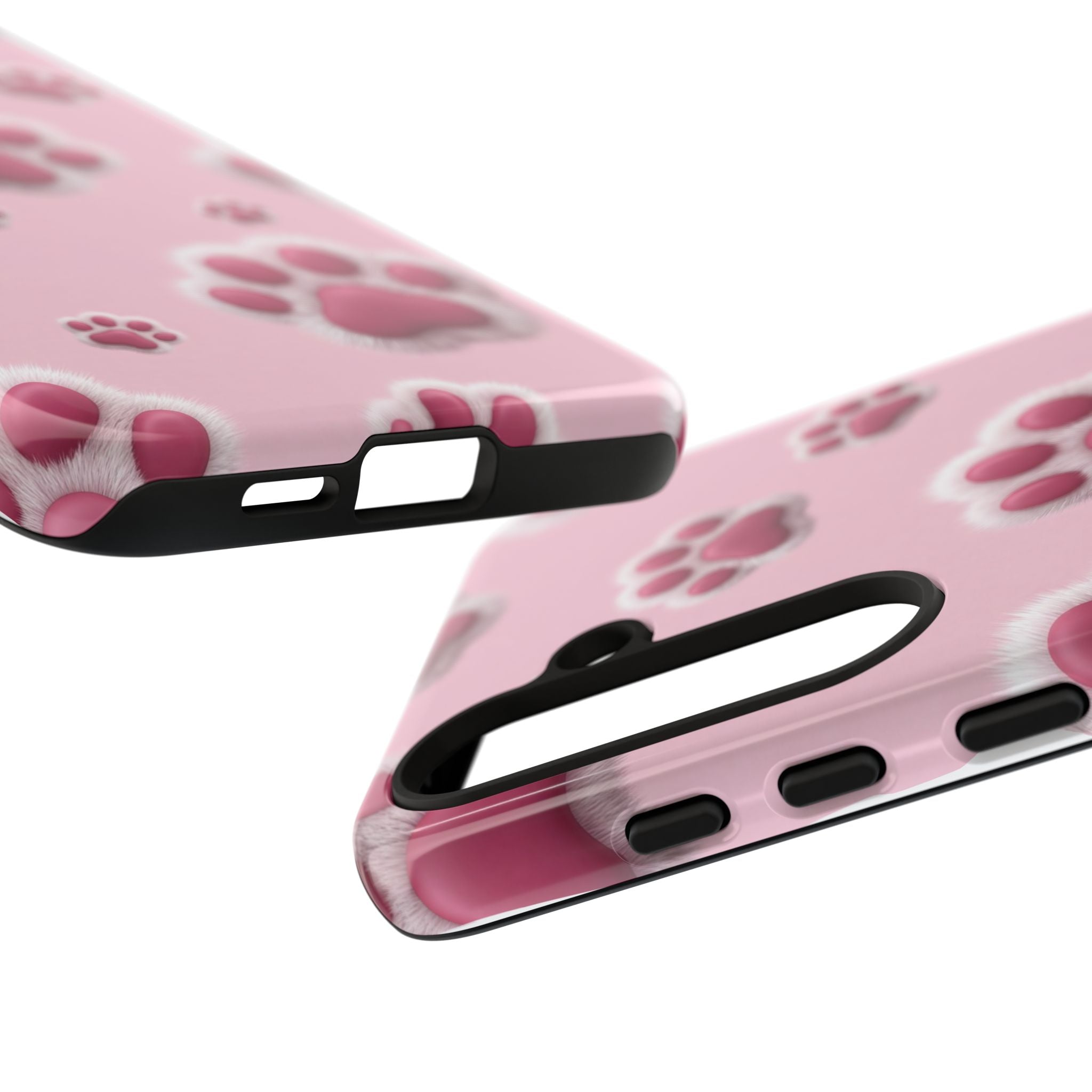 iphone & Samsung - Pink Paws Tough Phone Case — Cute Protective iPhone Cover