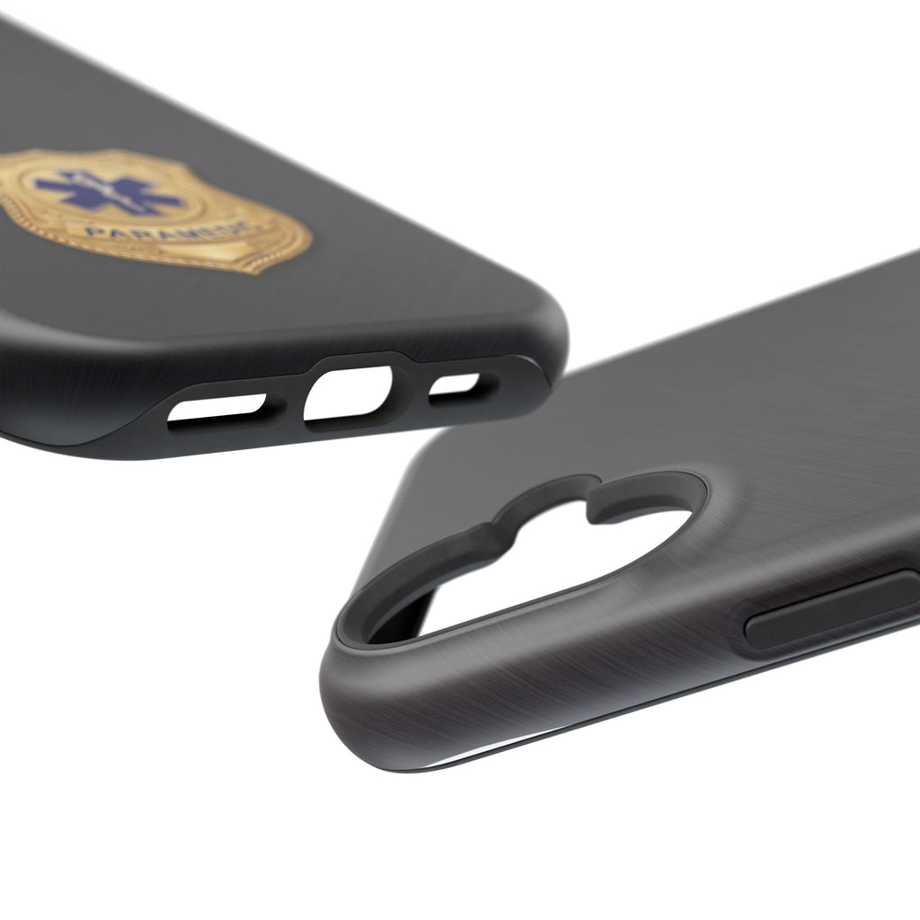 Gold Paramedic Badge Phone Case — Magnetic Wireless Charging Cover