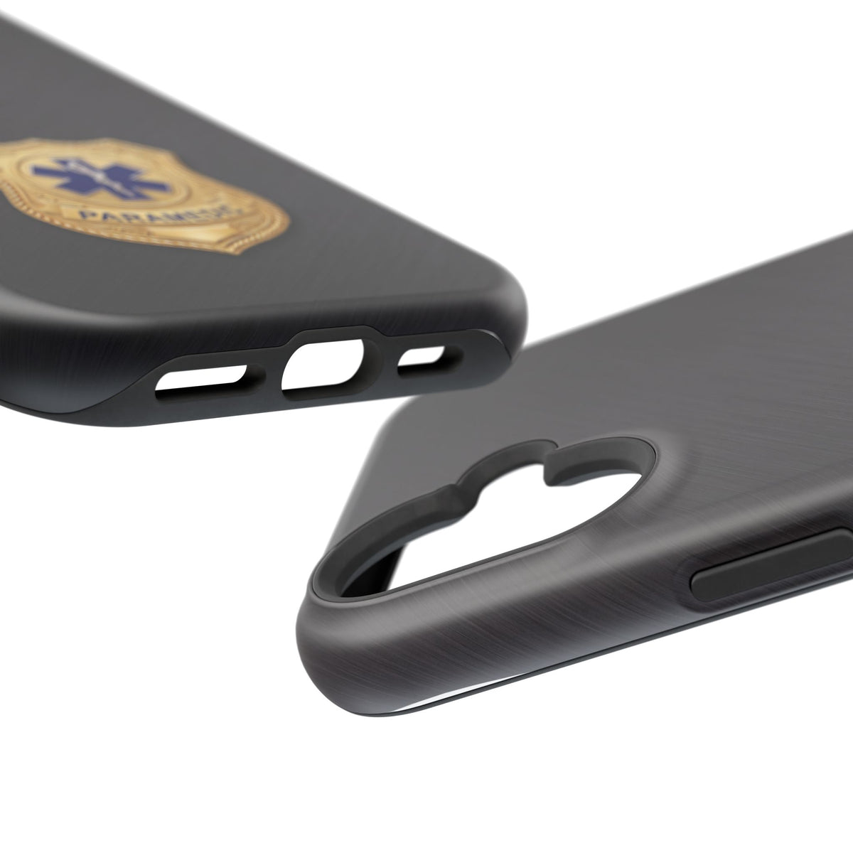 Gold Paramedic Badge Phone Case — Magnetic Wireless Charging Cover