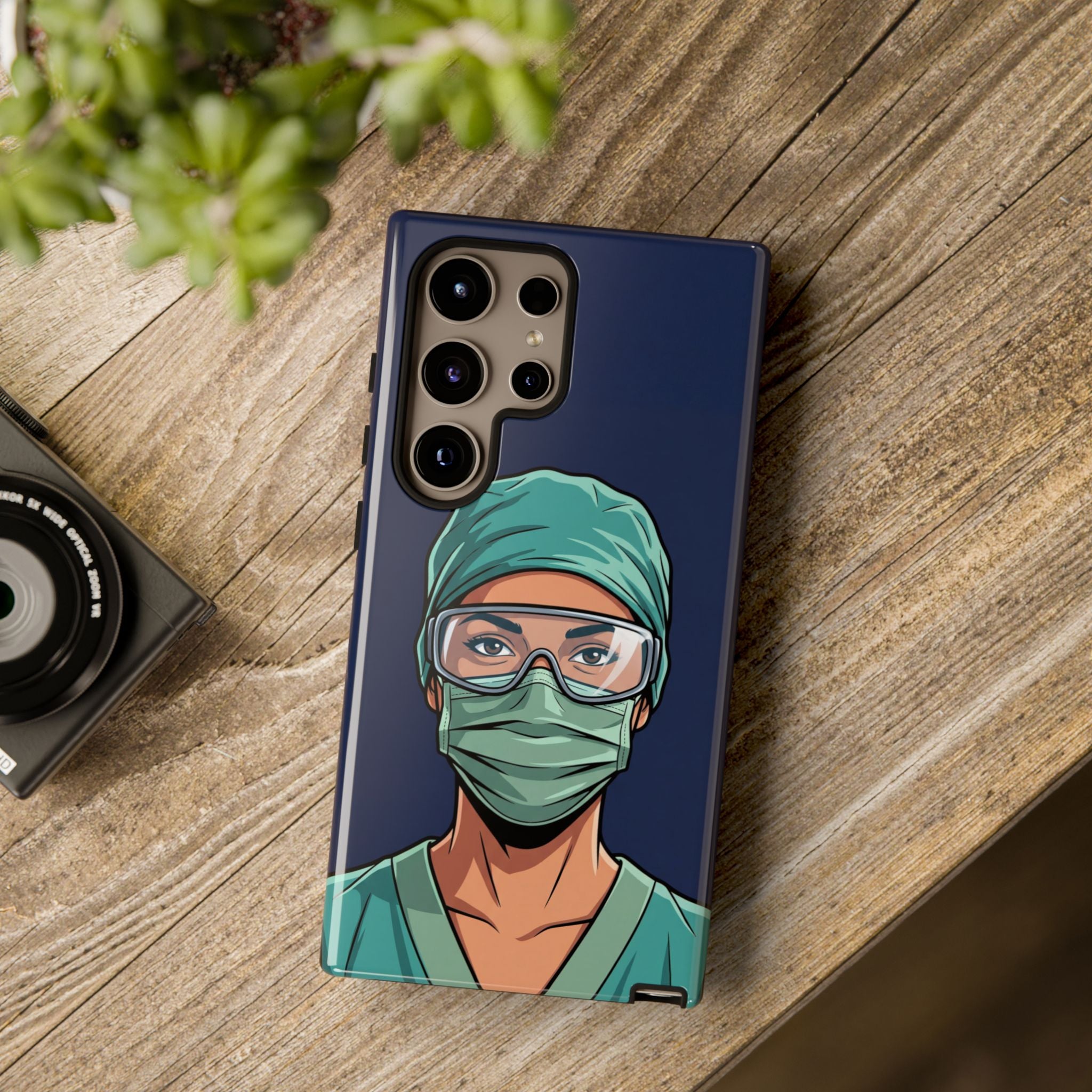 Nurse Illustrated Portrait Phone Case | iPhone & Samsung
