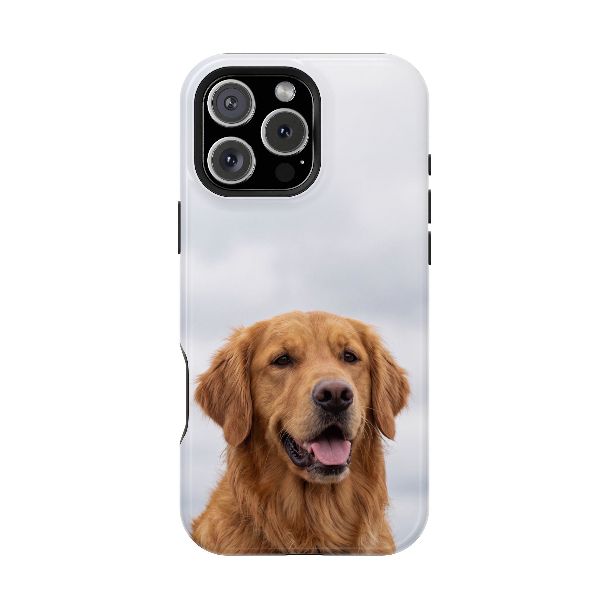 Golden Retriever Phone Case — Impact-Resistant Wireless Charging Cover