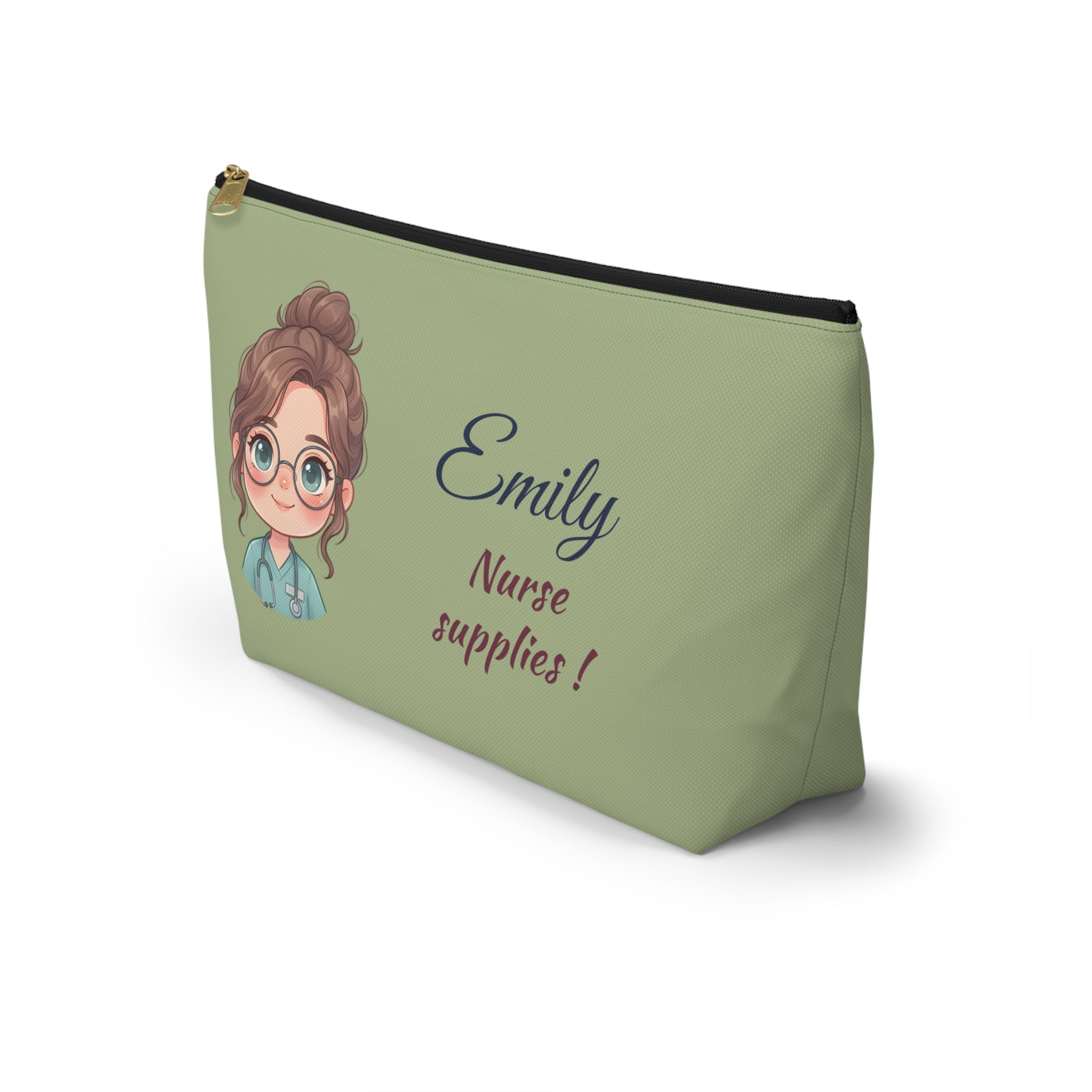 Personalized Nurse Pouch – Custom Name and Text Cosmetic Bag