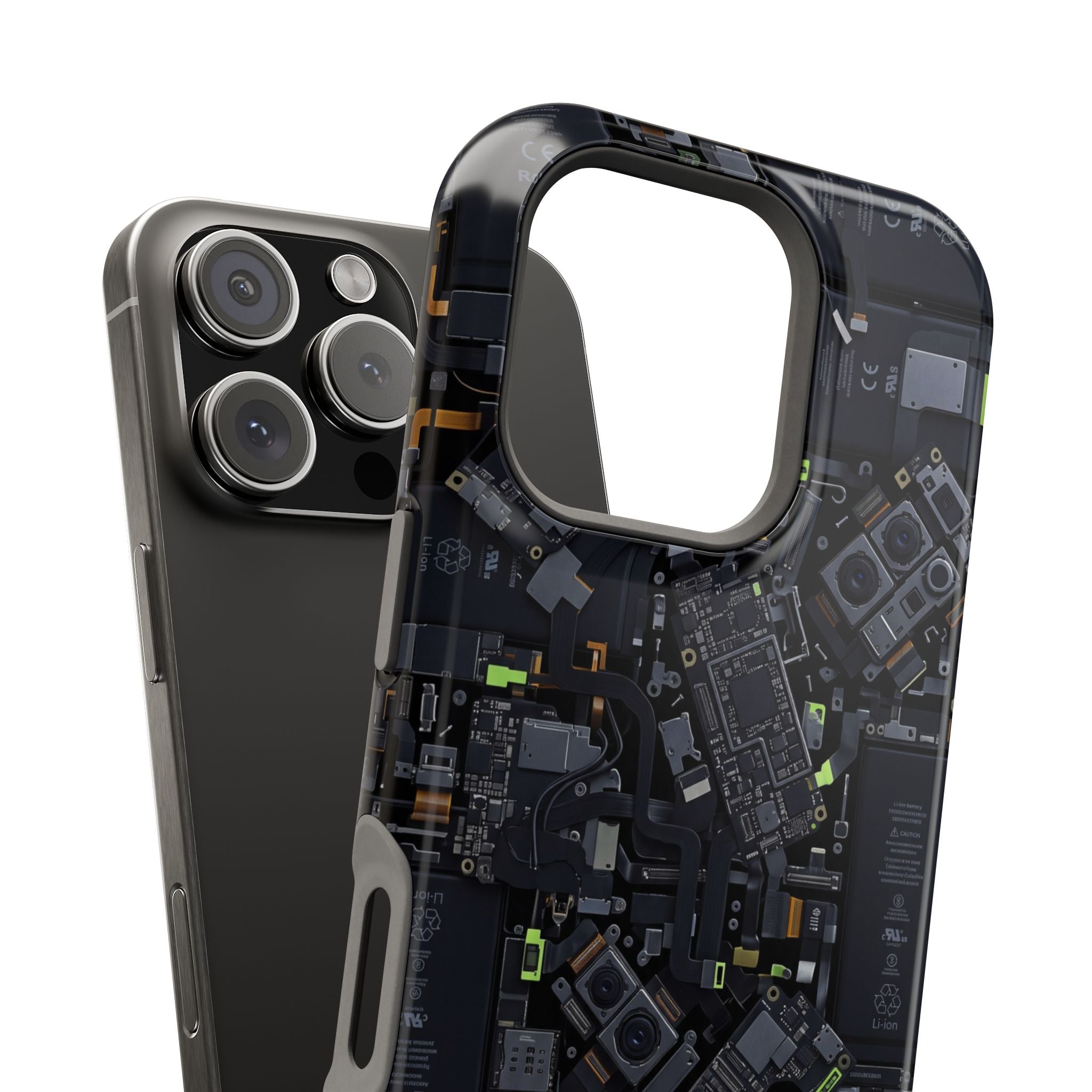 Circuit Core Phone Case — Motherboard Print Wireless Charging Cover