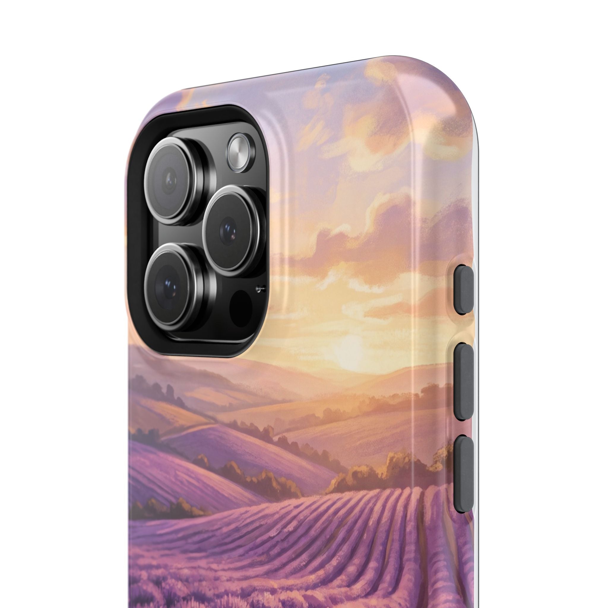 Personalized Dachshund Lavender Field Phone Case — Wireless Charging Cover