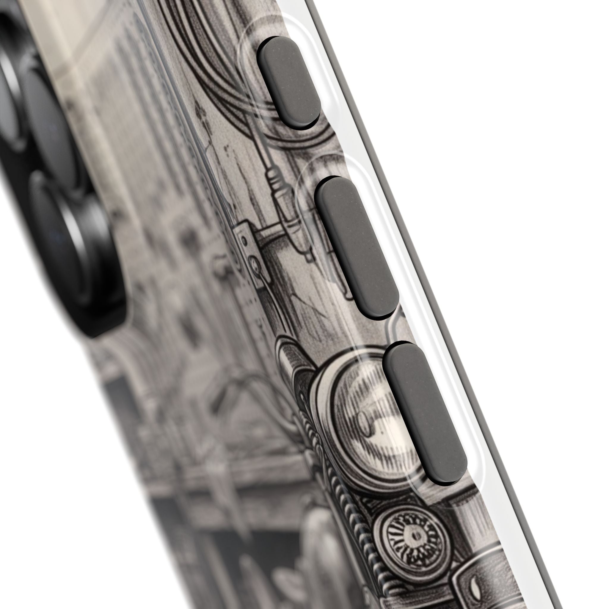 Personalized French Bulldog Vintage Street Phone Case — Wireless Charging Cover