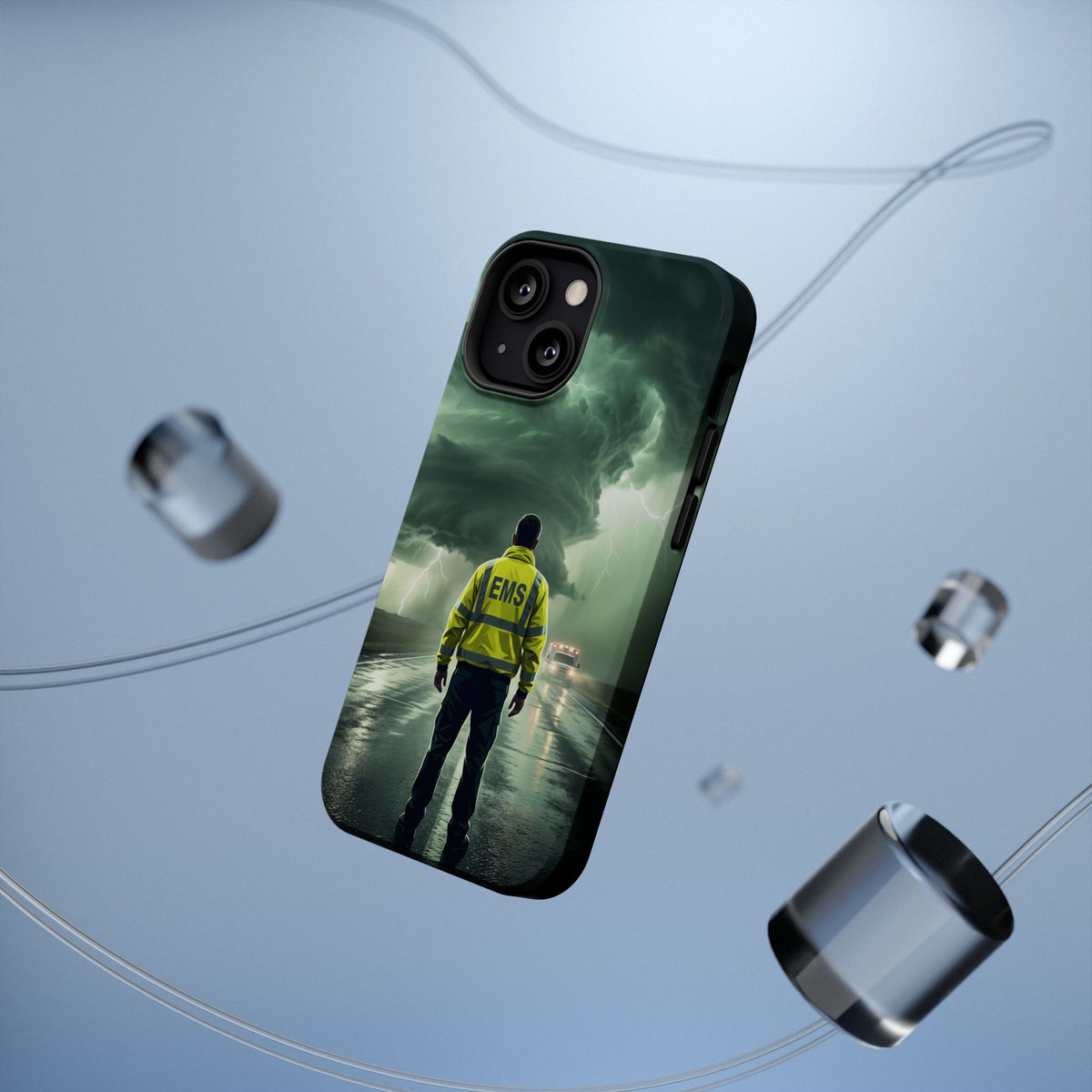 EMS Green Storm Phone Case — Magnetic Wireless Charging Cover