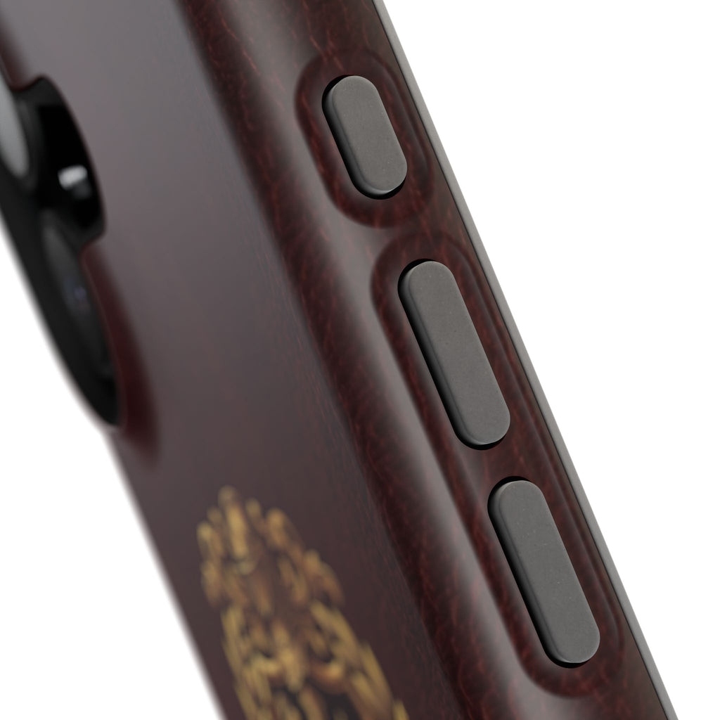 Plumber Crest Phone Case — Heraldic Shield Design Wireless Charging Cover