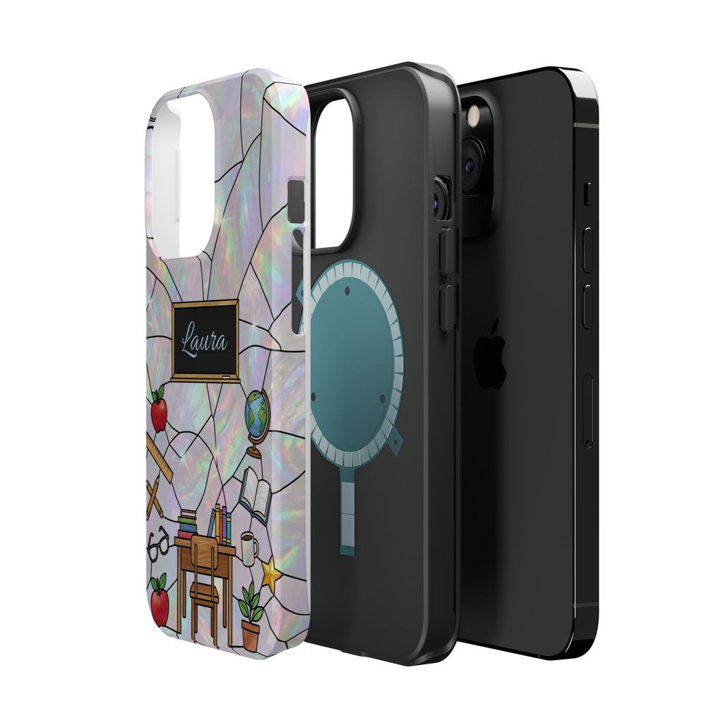 Personalized Teacher Phone Case — Impact-Resistant Wireless Charging Cover