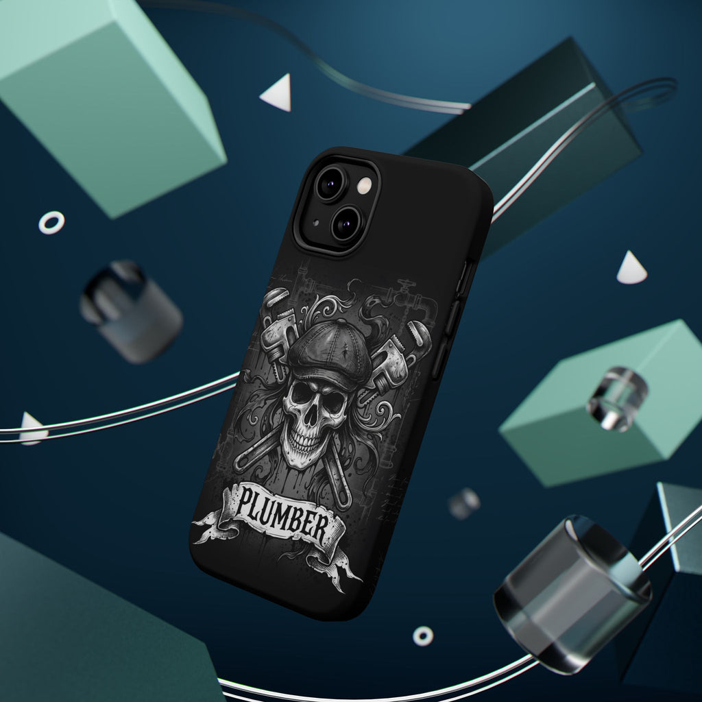 Skull & Wrenches Plumber Phone Case — Wireless Charging Cover