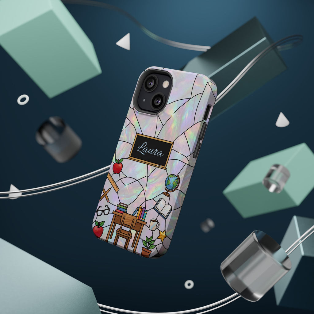 Personalized Teacher Phone Case — Impact-Resistant Wireless Charging Cover