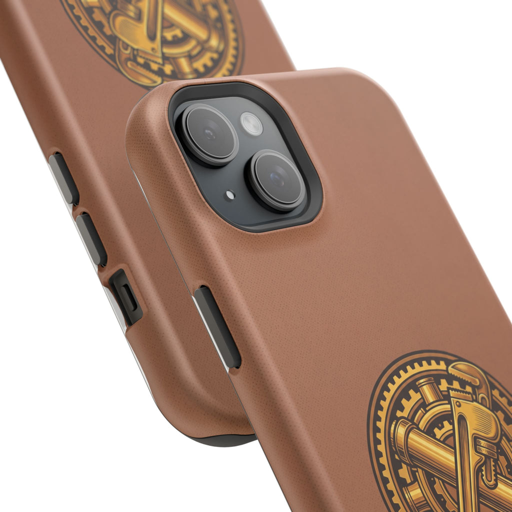 Plumber Born to Build Phone Case — Badge Wireless Charging Cover