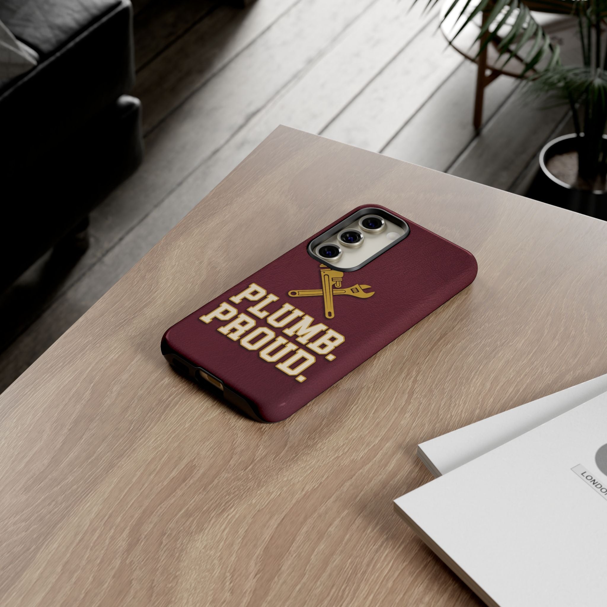 Plumb. Proud. Varsity Print Phone Case - Samsung & iPhone Series