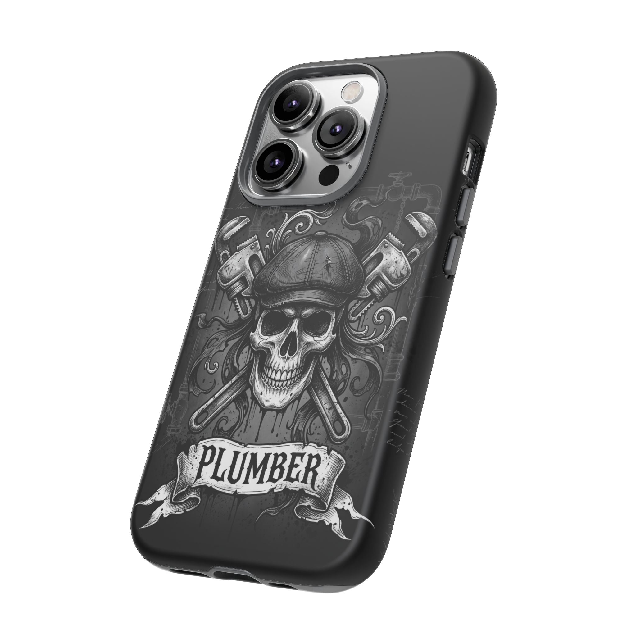 Gothic Skull Plumber Phone Case - Samsung & iPhone Series