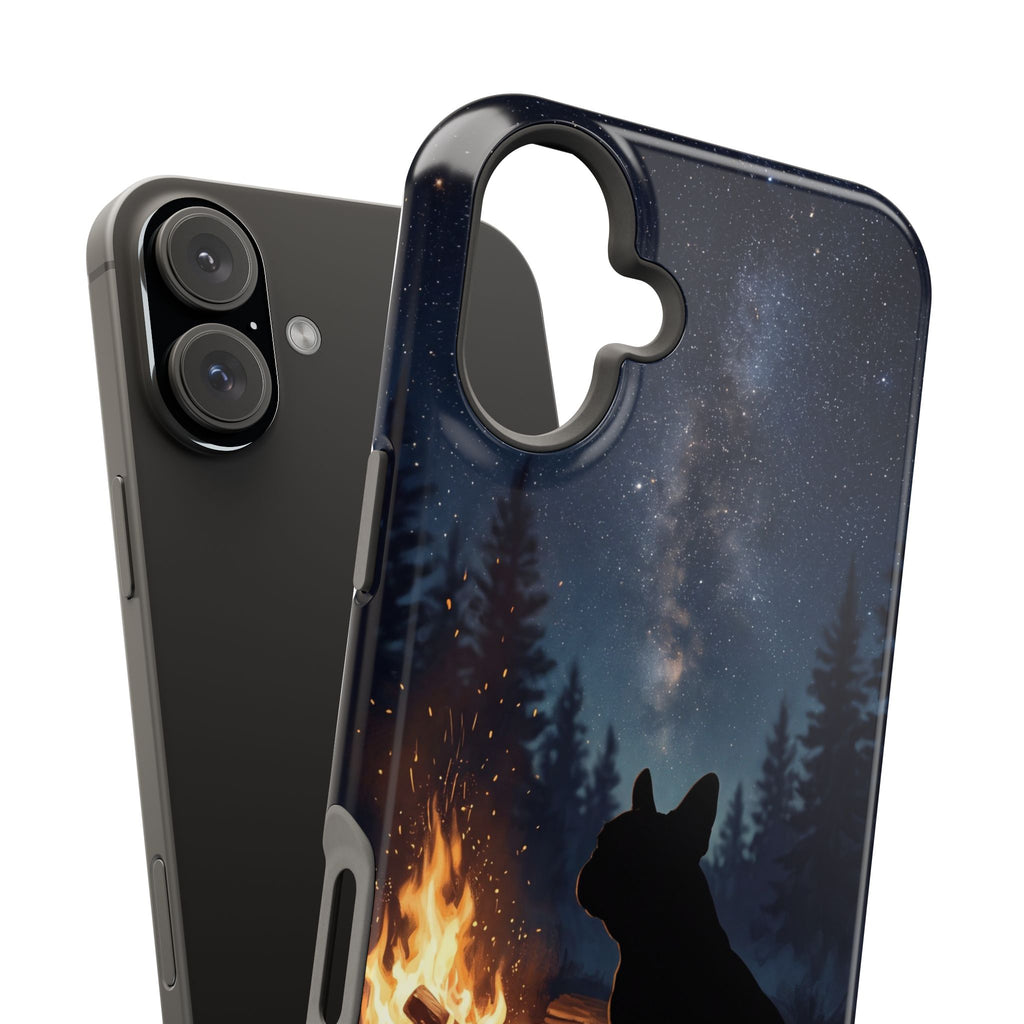 Personalized French Bulldog Campfire Phone Case — Wireless Charging Cover