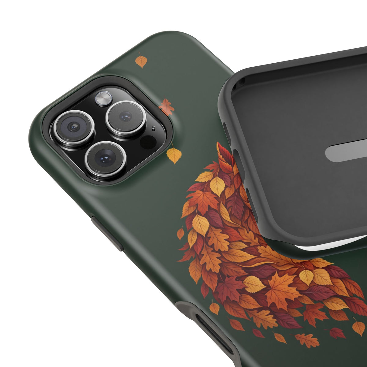 Autumn Leaves Horse Phone Case — Tough Magnetic Case with Wireless Charging