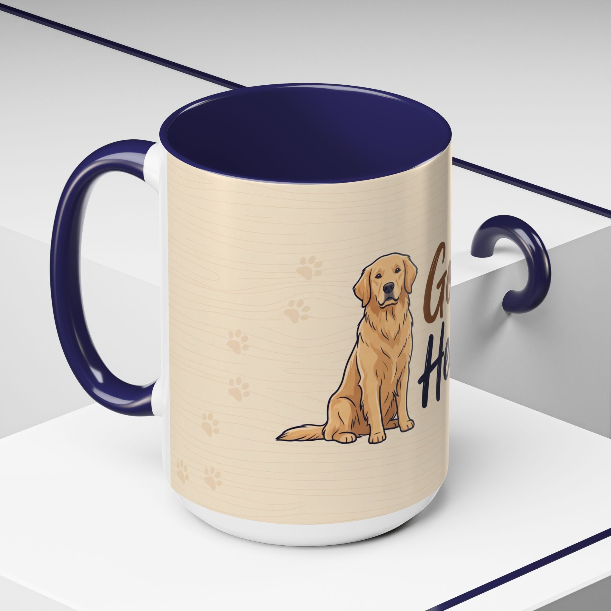 Golden Hearted Mug | Golden Retriever Lover Gift | Cute Dog Coffee Mug