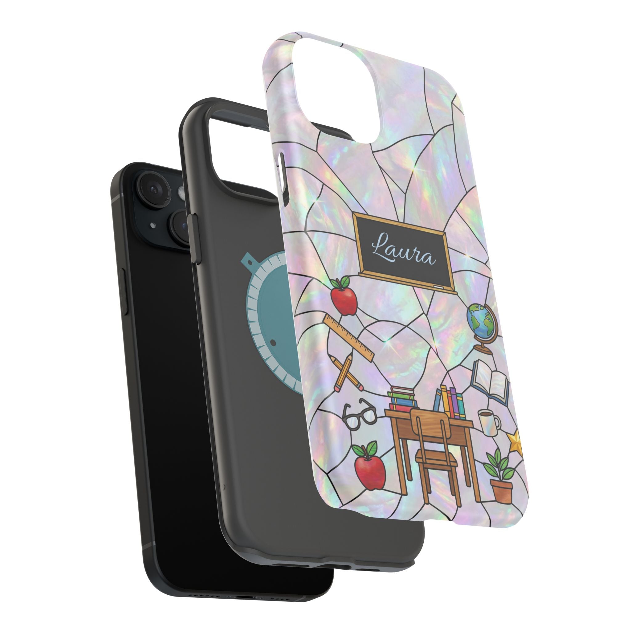 Personalized Teacher Phone Case — Impact-Resistant Wireless Charging Cover