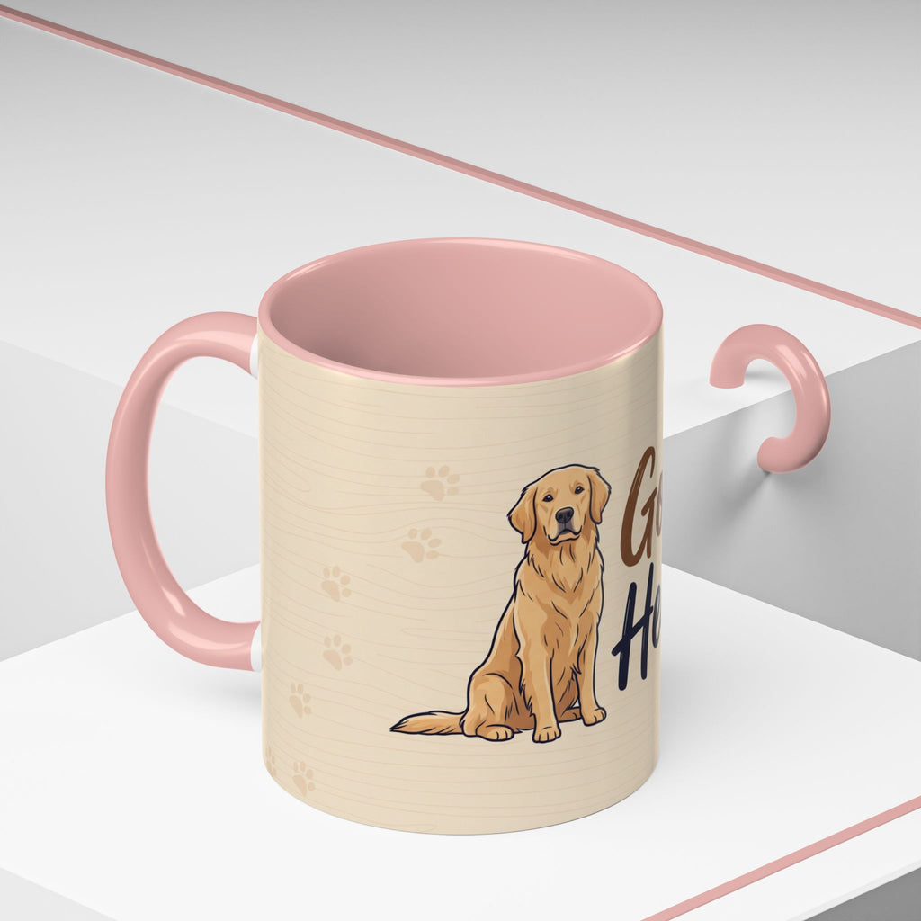 Golden Hearted Mug | Golden Retriever Lover Gift | Cute Dog Coffee Mug