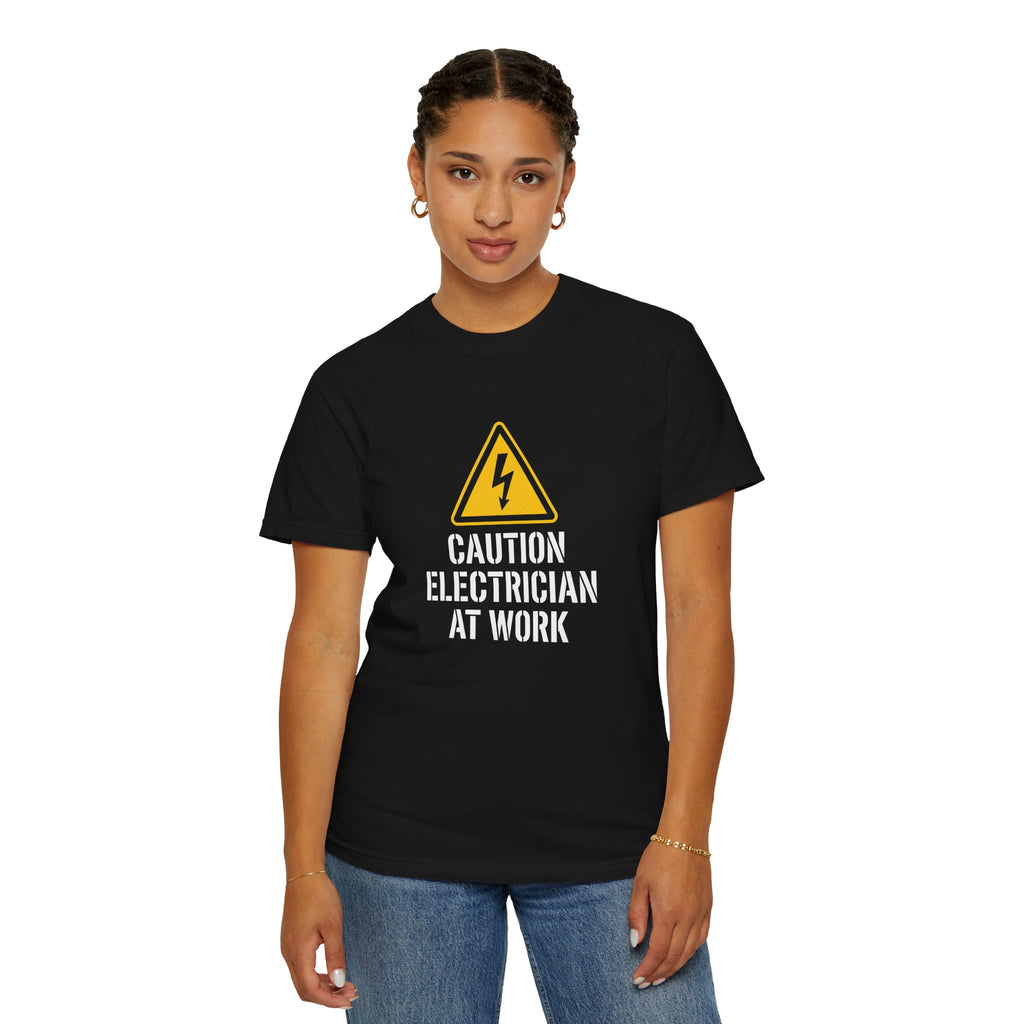 Caution Electrician At Work T-Shirt