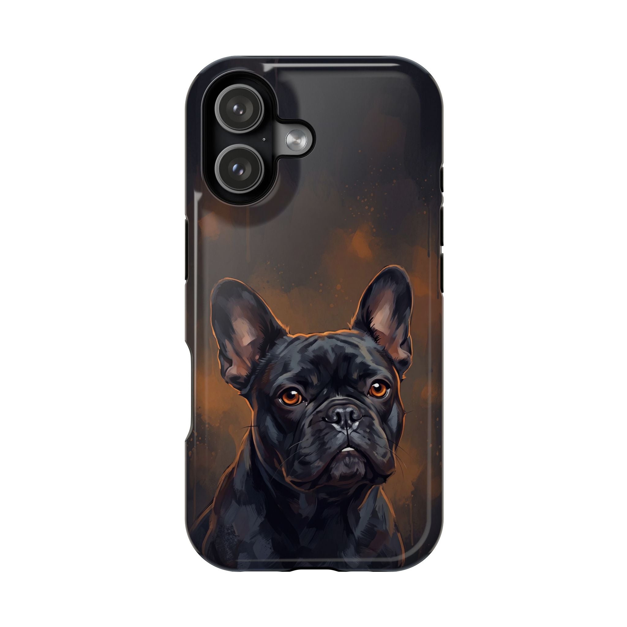 French Bulldog Portrait Phone Case — Impact-Resistant Wireless Charging Cover