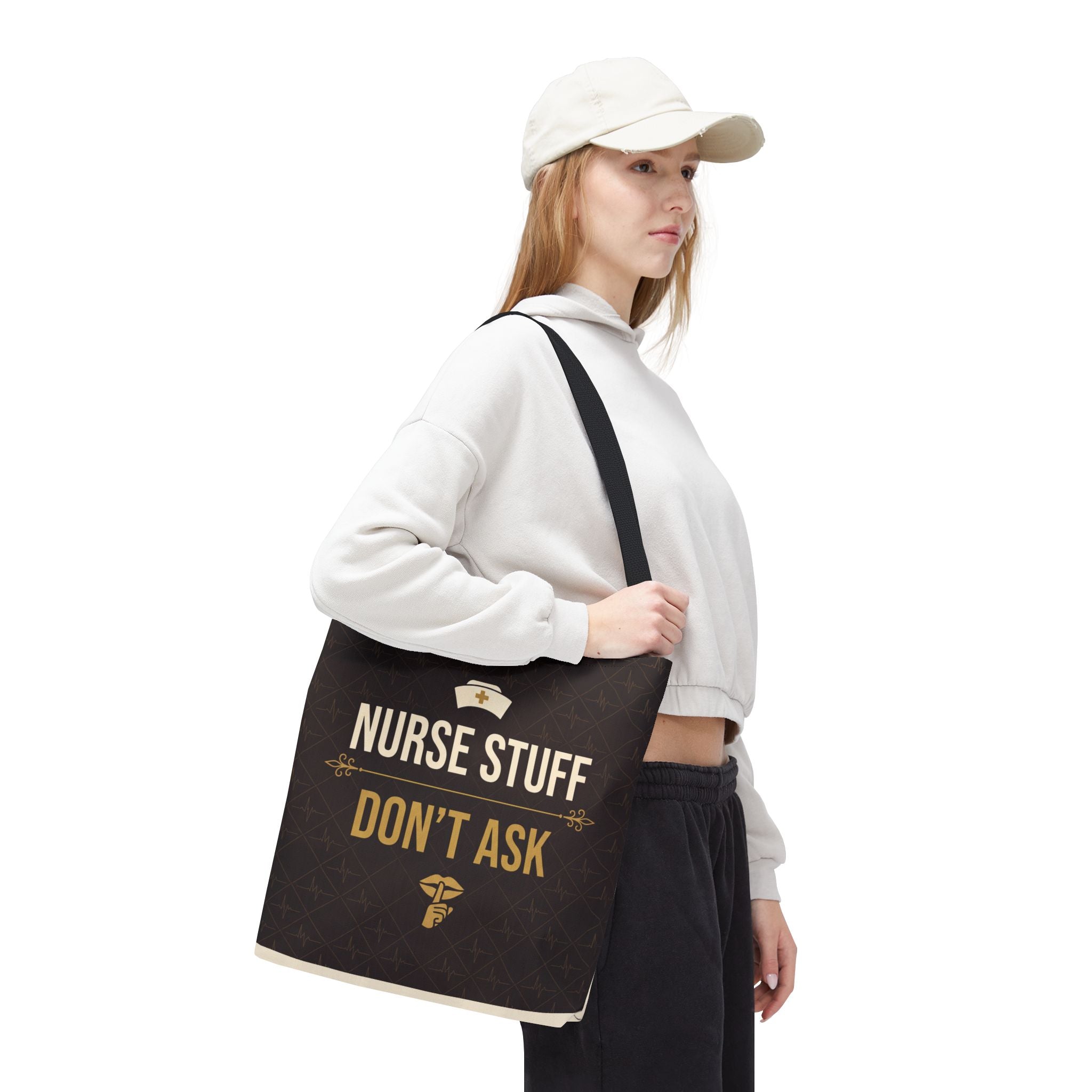 Nurse Stuff Don't Ask Tote | Funny Nurse Gift Tote Bag | Nurse Humour Appreciation Gift | Premium Polyester Carry-All