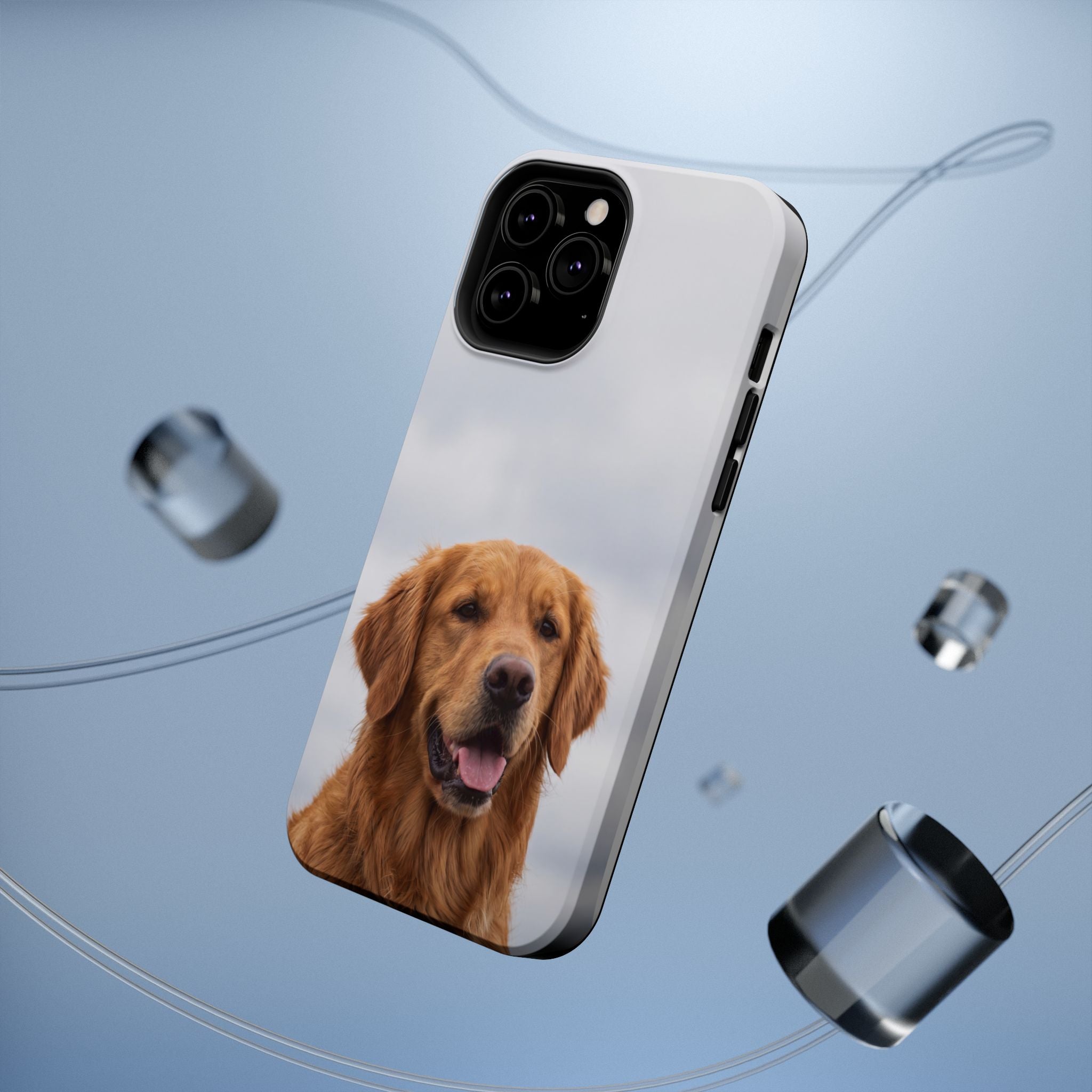 Golden Retriever Phone Case — Impact-Resistant Wireless Charging Cover