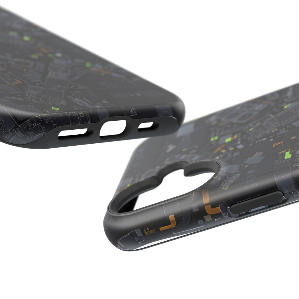 Circuit Core Phone Case — Motherboard Print Wireless Charging Cover