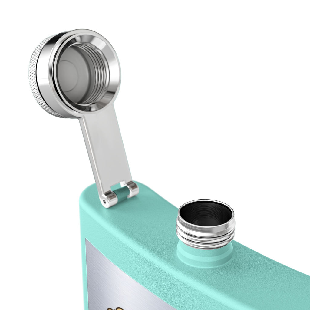 Flask — "Residential Electrician: Homes Powered by Me" (Crest Edition) 6oz Stainless Steel Hip Flask
