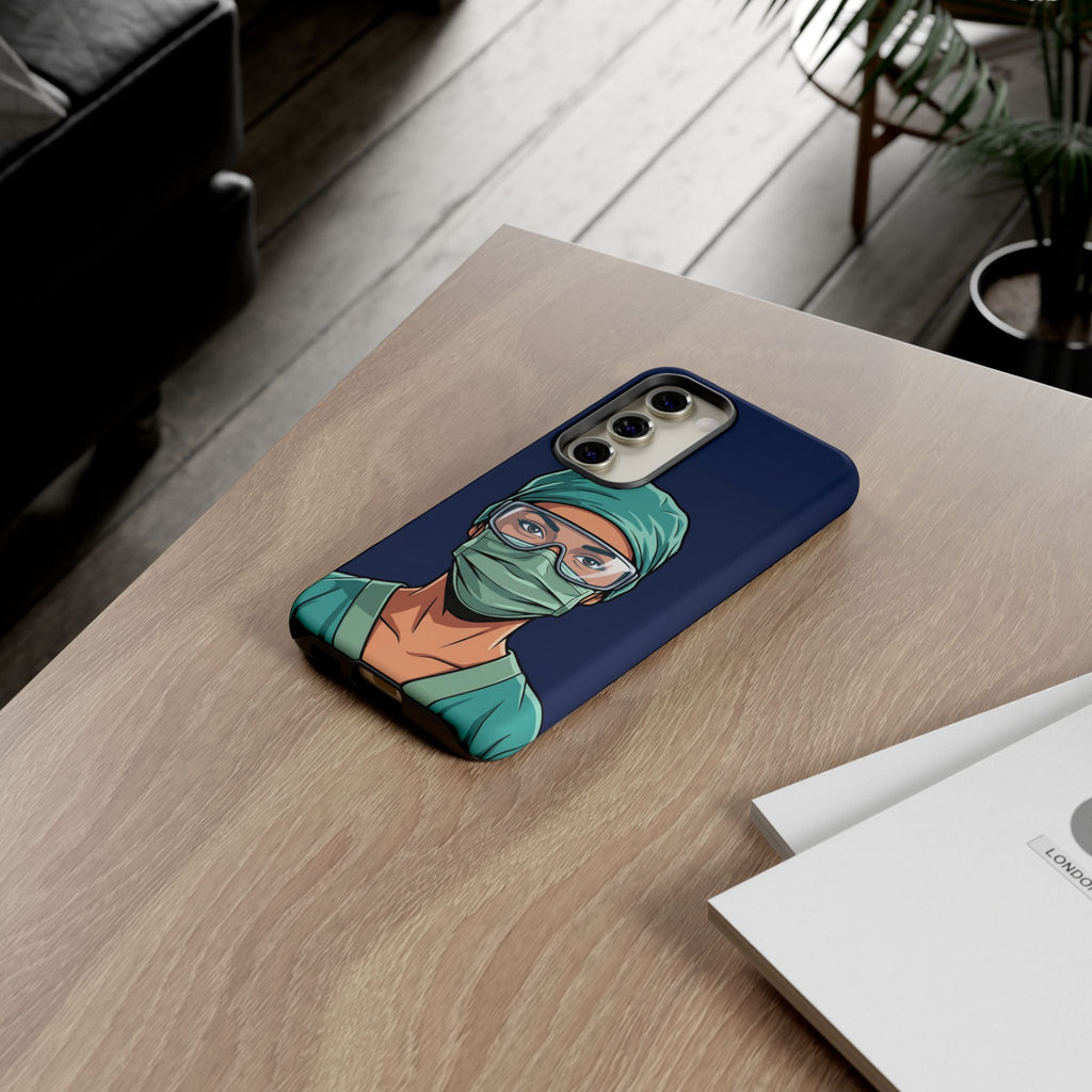 Nurse Illustrated Portrait Phone Case | iPhone & Samsung