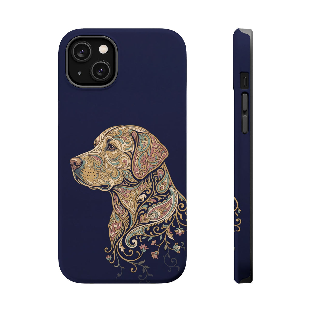 Paisley Labrador Phone Case — Tough Magnetic Case with Wireless Charging