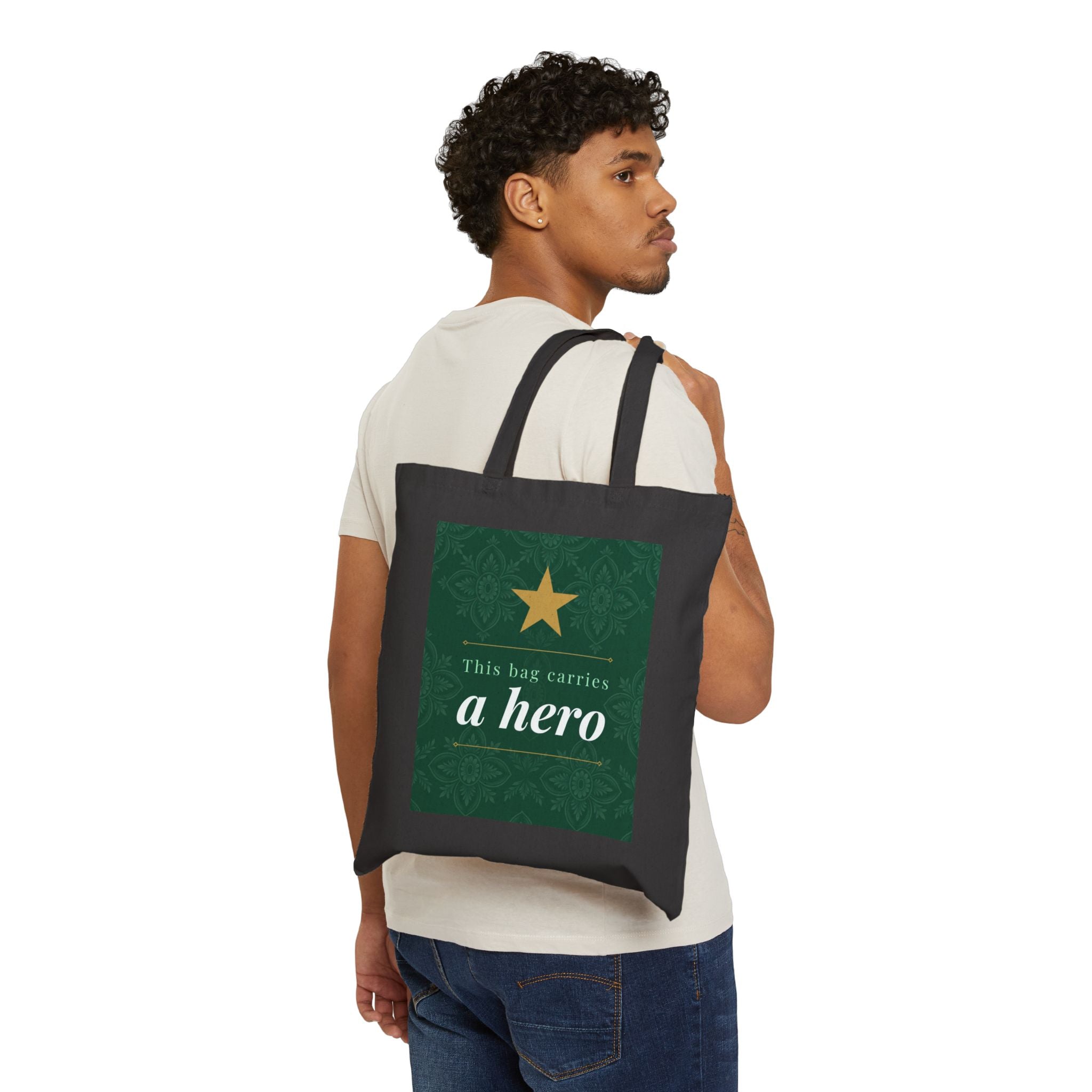 Nurse Tote Bag – This bag carries a hero – Cotton Canvas Tote Bag for Nurses