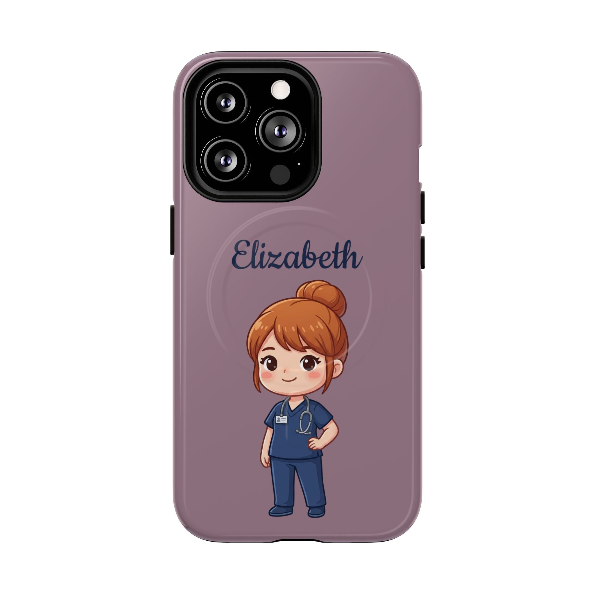Personalized Nurse Phone Case with Custom Name | MagSafe Compatible iPhone Case