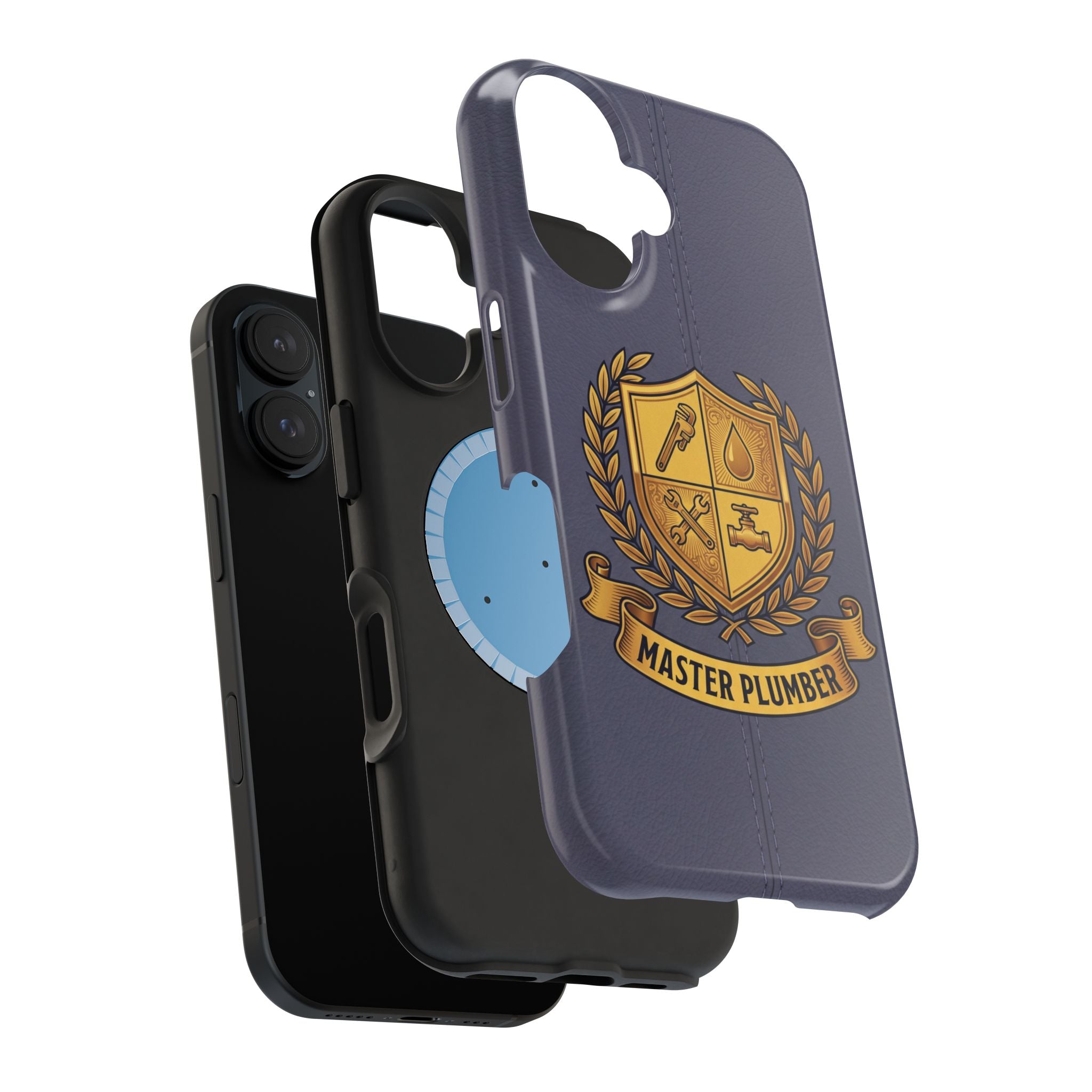 Master Plumber Crest Phone Case — Heraldic Shield Wireless Charging Cover