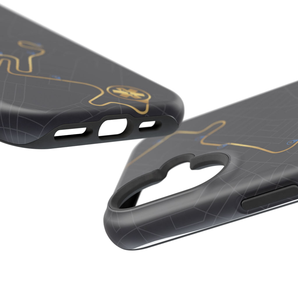 Paramedic/EMT Route Line Phone Case — Magnetic Wireless Charging Cover